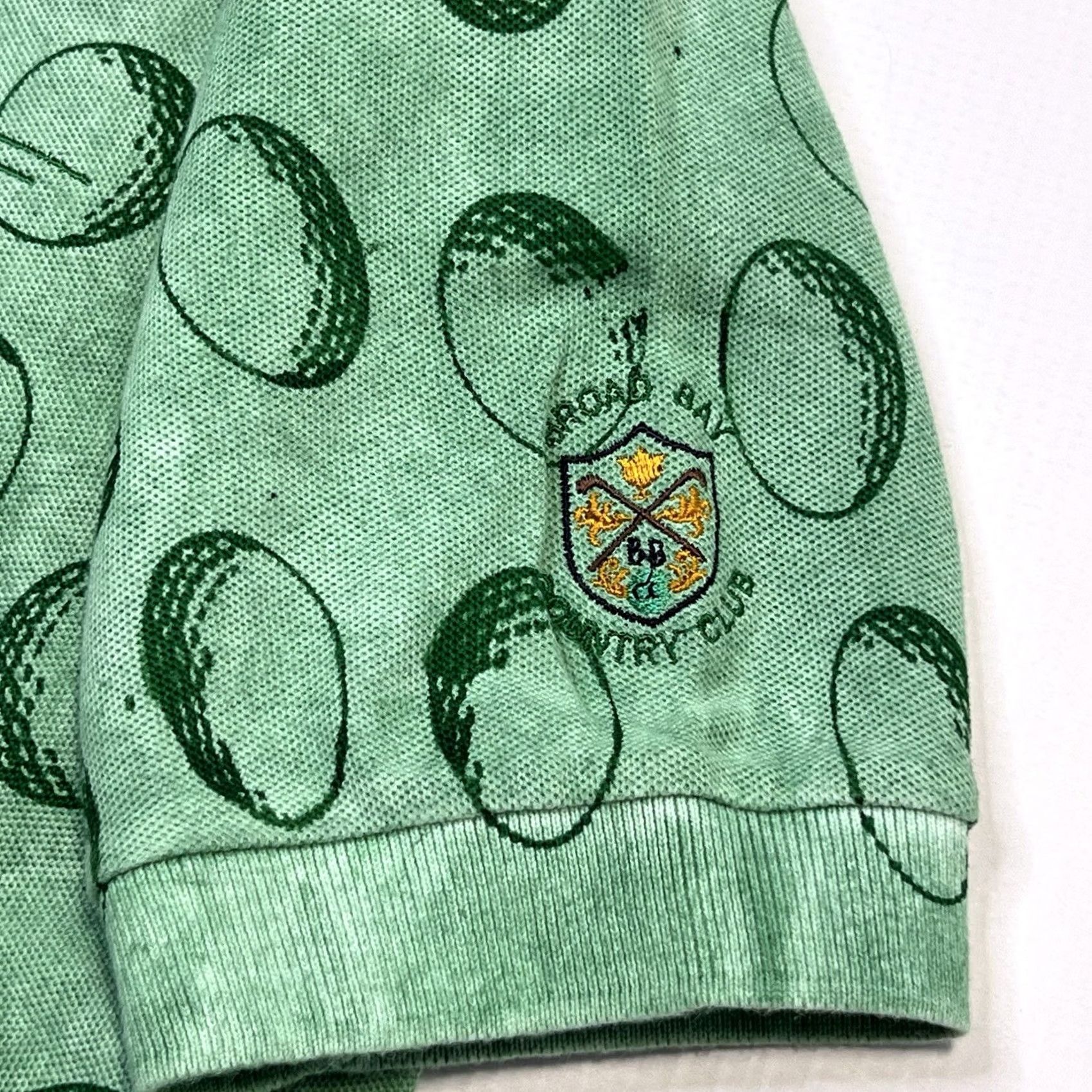 Vintage VINTAGE Fairway Blues Polo Shirt Mens S Green Golf Ball All Over Print Made In USA Shirt Mens S Green Golf Ball Polo Shirt Size US S / EU 44-46 / 1 - 7 Thumbnail