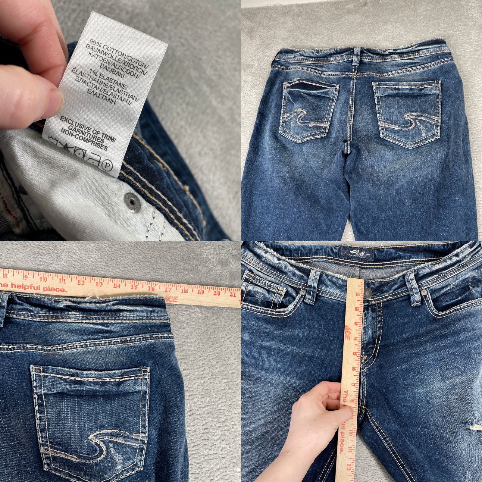 Silver Jeans Co. VINTAGE? No. Size 29" - 8 Thumbnail