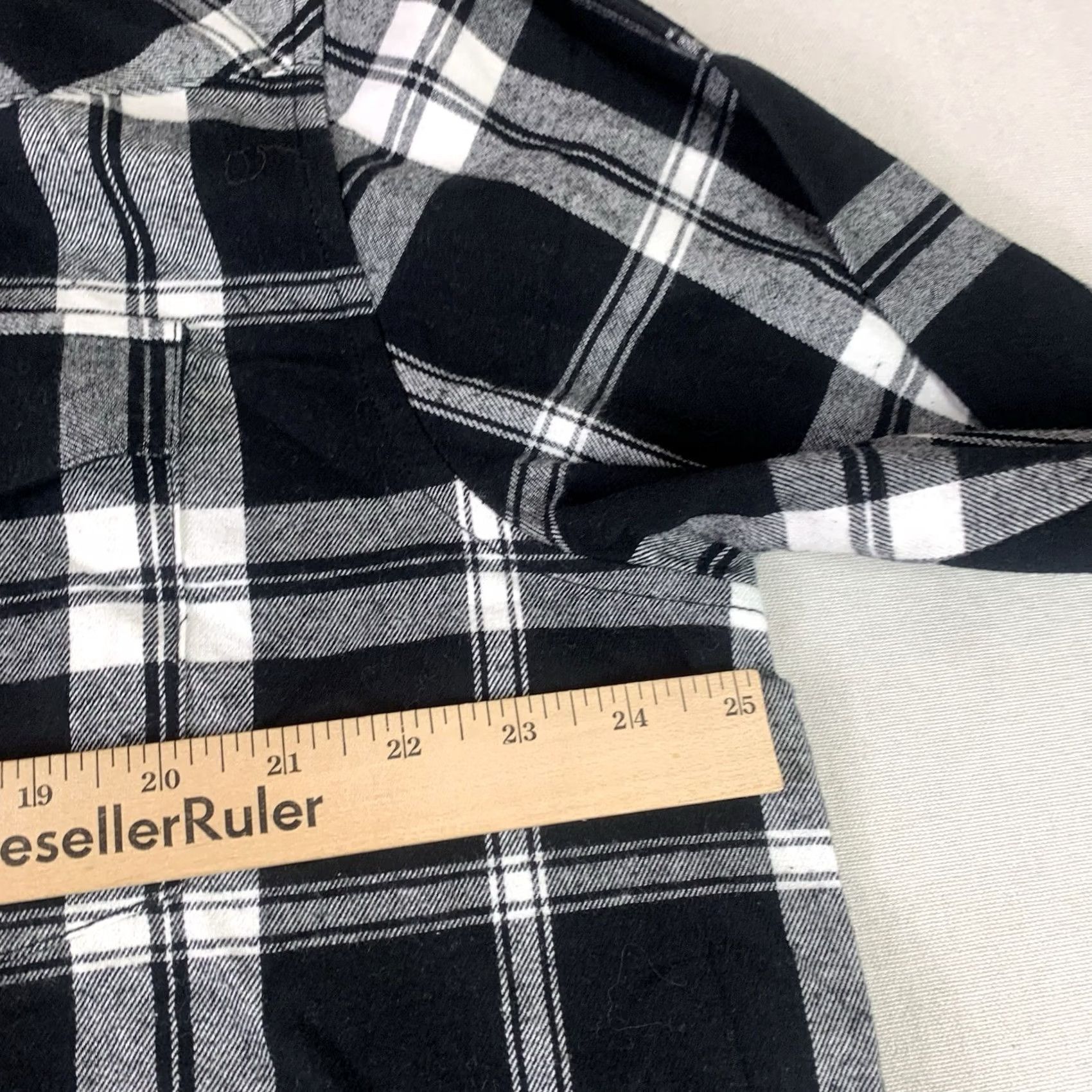 Vintage Boot Barn Shirt Plaid Flannel Pearl Snap Mens XL NWOT Black White Size US XL / EU 56 / 4 - 6 Thumbnail