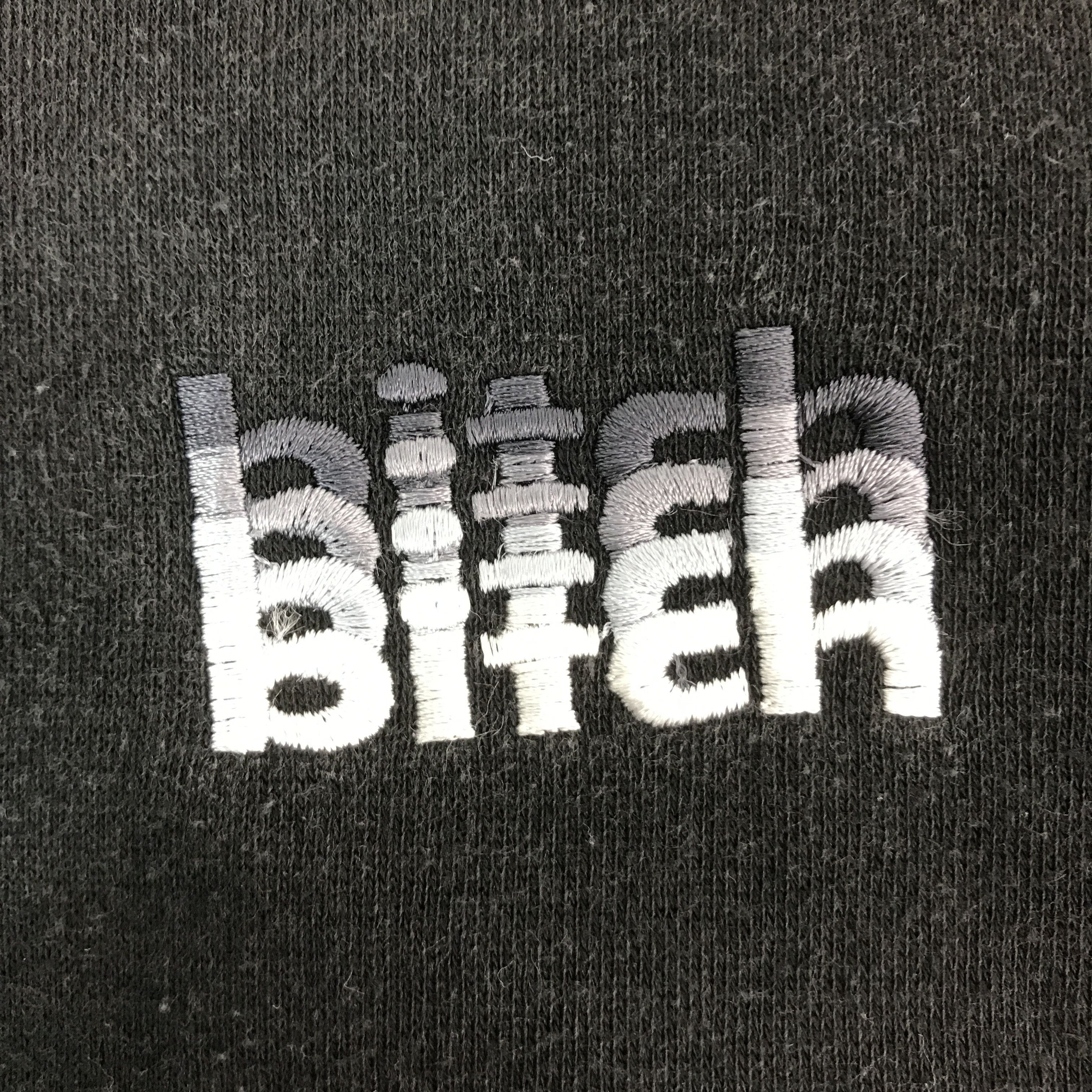 Japanese Brand Vtg bitch skateboards black faded sweatshirt K62B13 Size US L / EU 52-54 / 3 - 10 Thumbnail