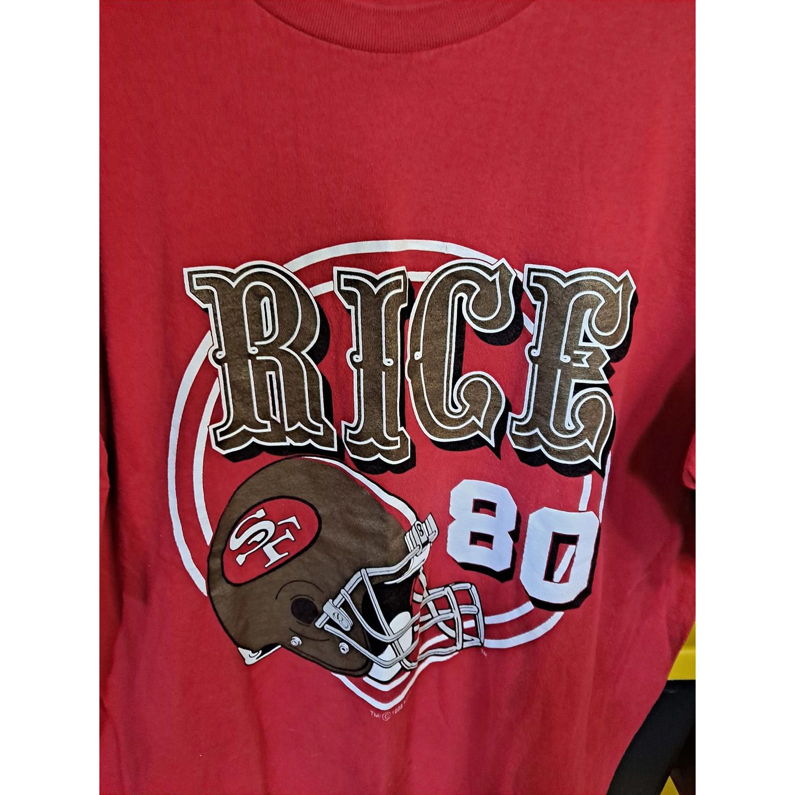 Starter Vintage 1995 Starter 49ers Rice Number 80 Red Shirt Size XL Size US XL / EU 56 / 4 - 2 Thumbnail