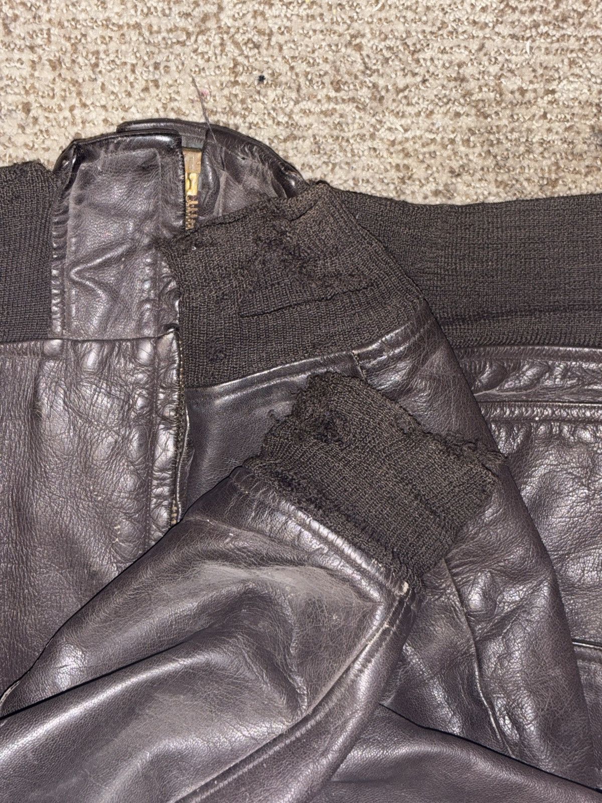 Other Vintage US NavyG-1 Flight Jacket Goatskin Size 46 Size US XL / EU 56 / 4 - 7 Thumbnail