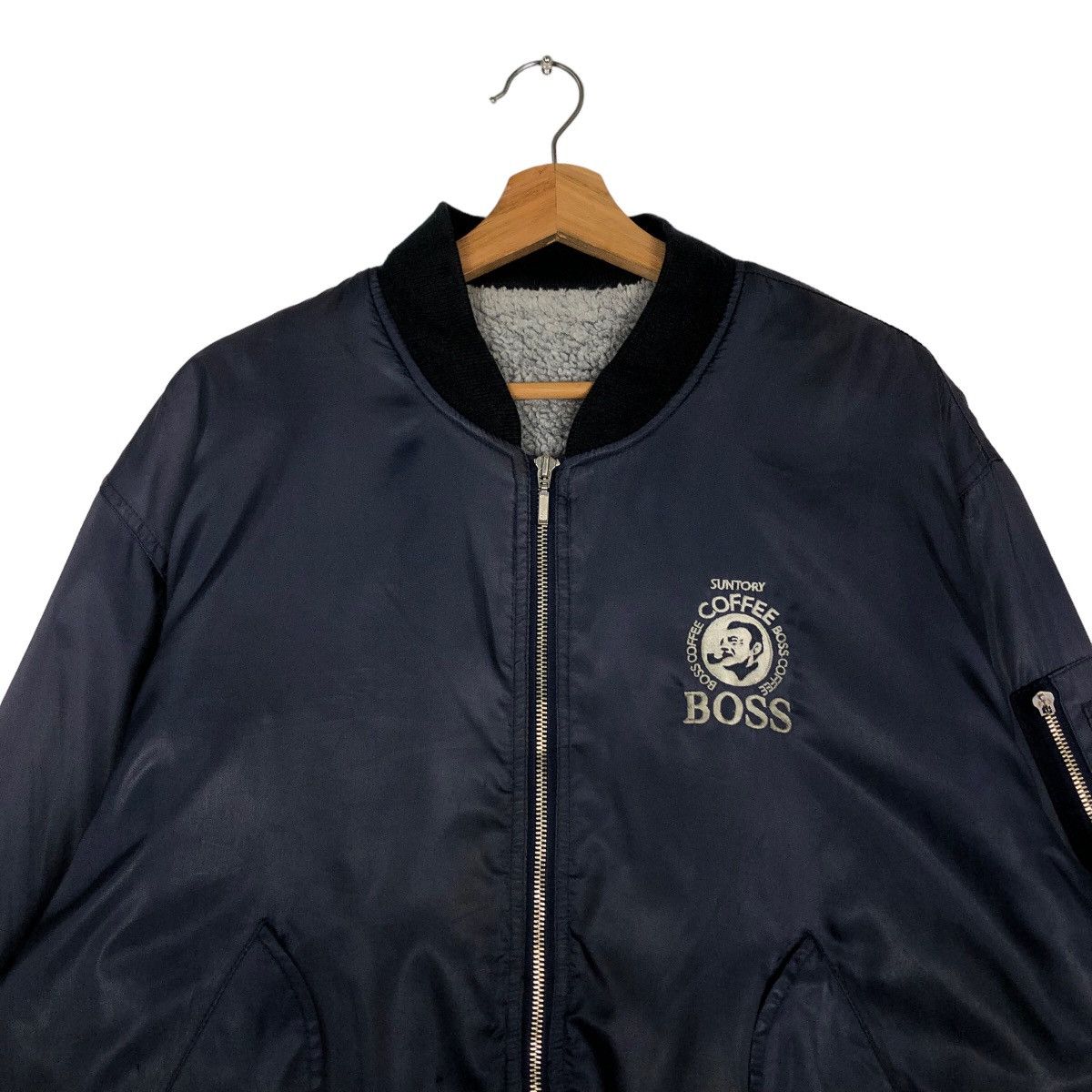 Japanese Brand 🔥90’s Vintage Bomber Jacket Suntory Coffee Boss Big Logo Size US M / EU 48-50 / 2 - 3 Thumbnail