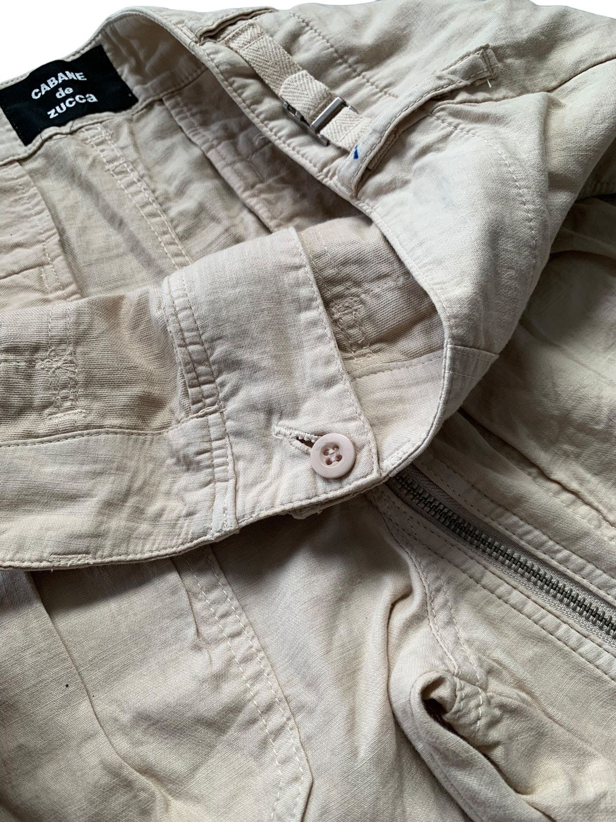 Le Grande Bleu (L.G.B.) Zucca Issey Miyake Asymmetrical Zipper Pants Size US 31 - 8 Thumbnail