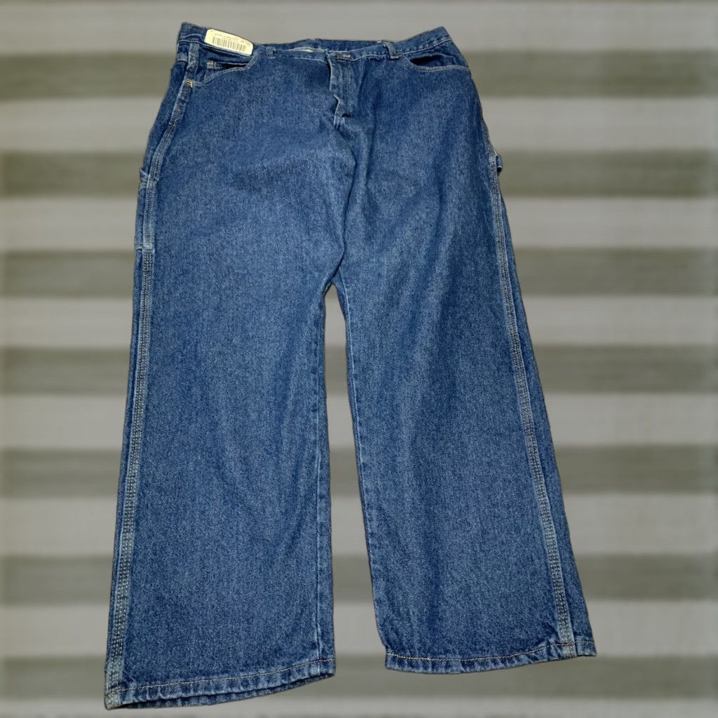 Red Kap Red Kap Carpenter Blue Jeans Mens Size 42 x 30 Pants Workwear Hammer Loop Pocket Jeans Mens Regular 42 Blue Size US 42 / EU 58 - 1 Thumbnail