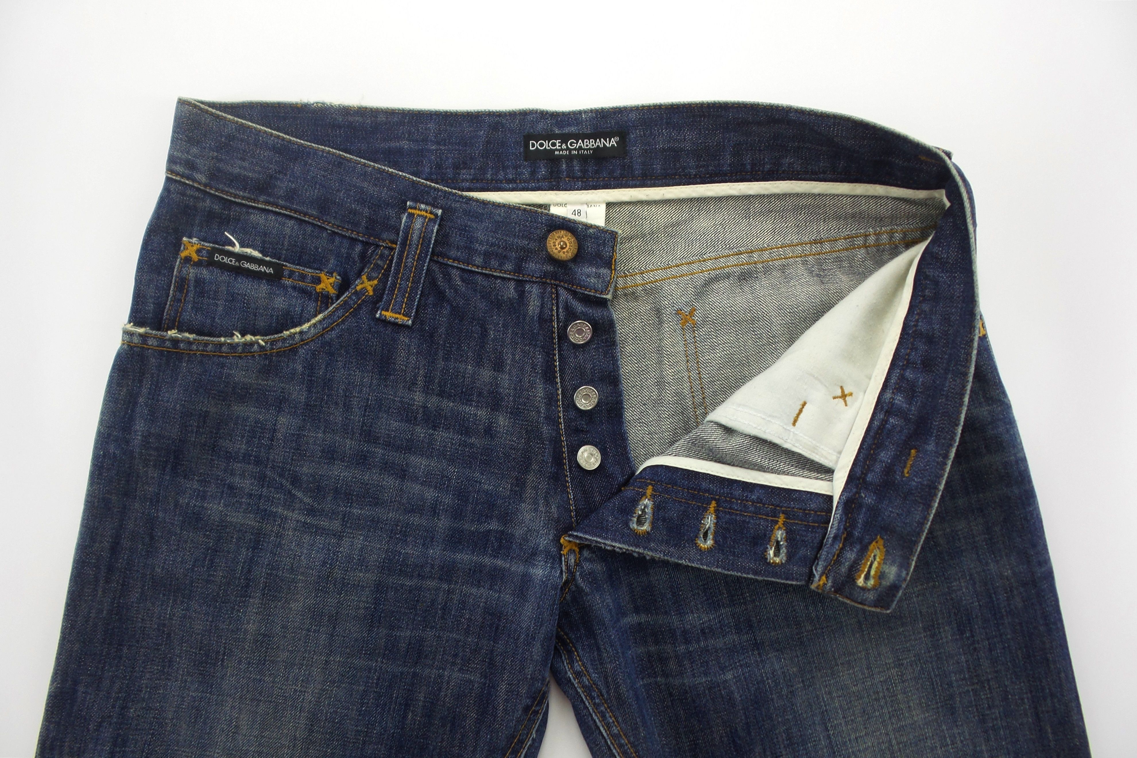 Dolce & Gabbana Dolce & Gabbana Button Fly Stonewashed Jeans W34xL38.5 Size US 34 / EU 50 - 2 Thumbnail