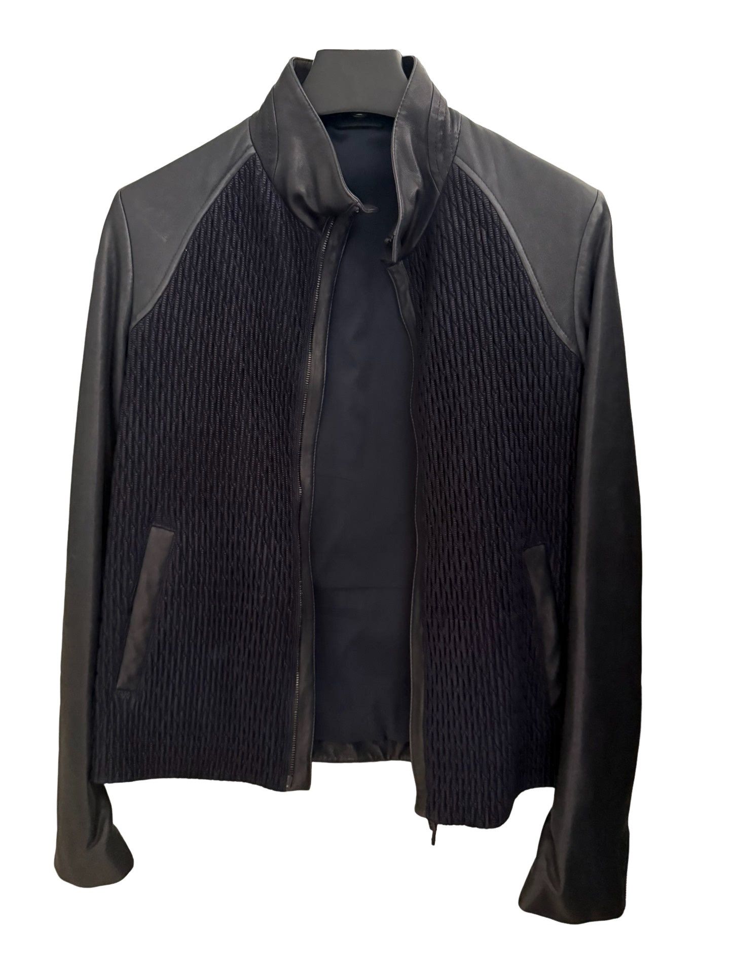 Giorgio Armani Giorgio Armani Lambskin Mixed Media Jacket Size 46 Size US S / EU 44-46 / 1 - 1 Thumbnail