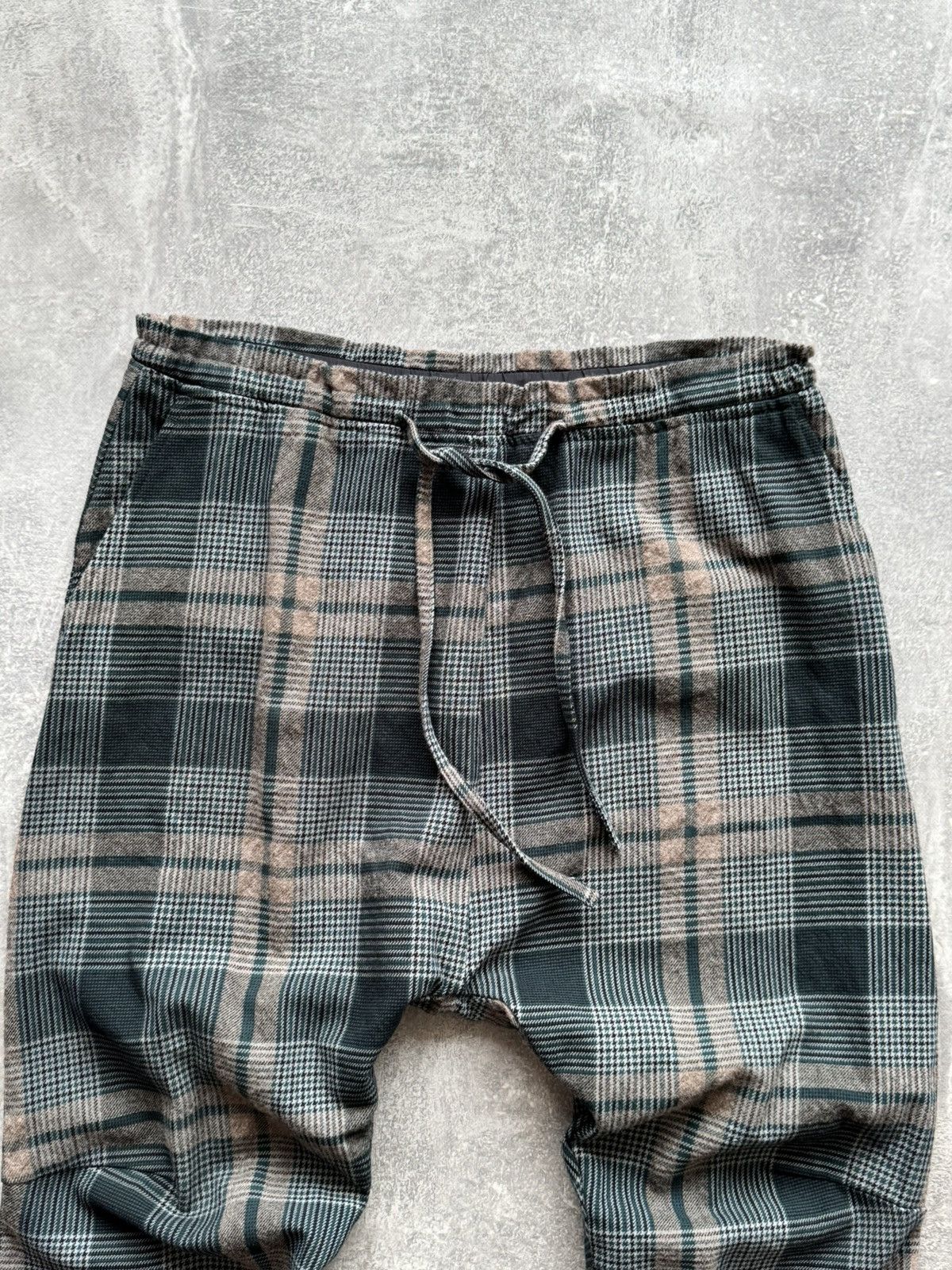 Rundholz RUNDHOLZ Check Dropped Crotch Wool/Cotton Trouser Size US 34 / EU 50 - 3 Thumbnail