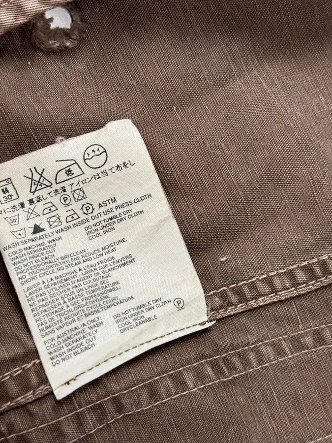 Prada 2000s Prada Light Brown Cotton Linen Cargo Jacket Size M / US 6-8 / IT 42-44 - 13 Thumbnail
