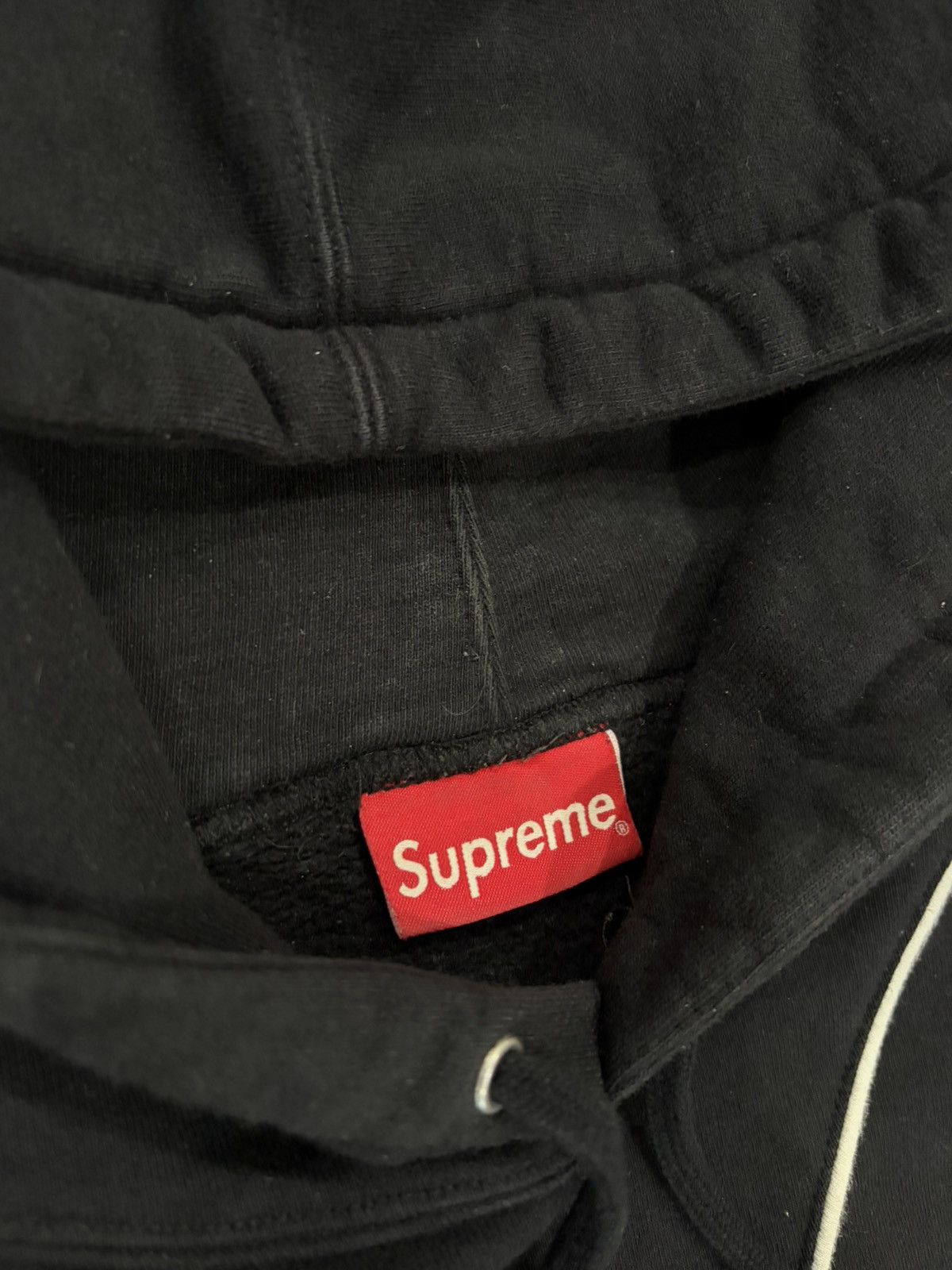Supreme Supreme Big S Embroidered Hoodie Black White Large Size US L / EU 52-54 / 3 - 3 Thumbnail