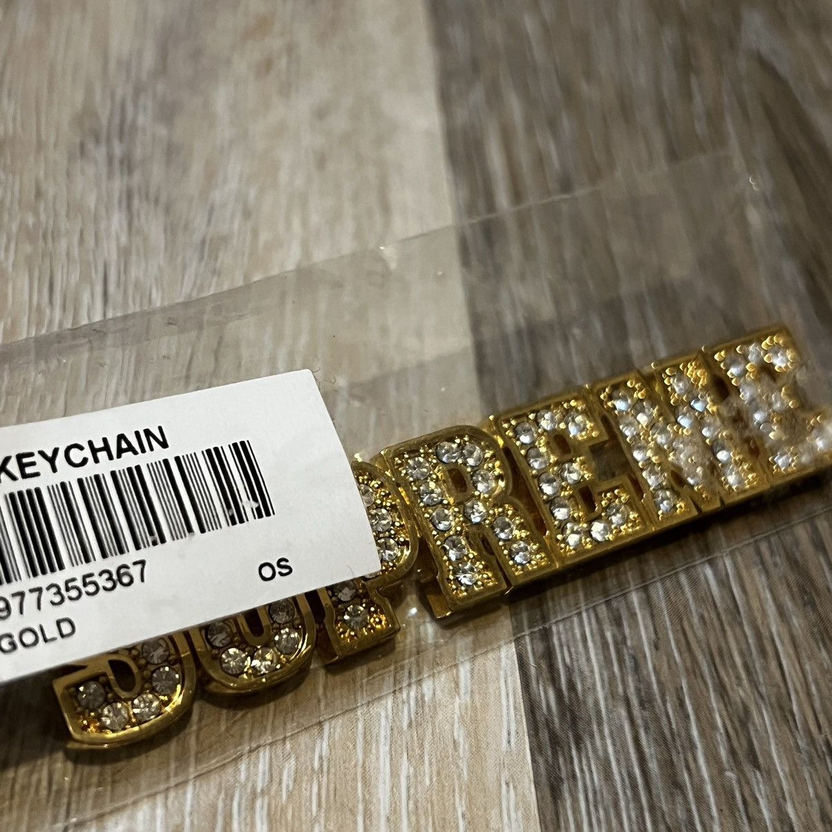 Supreme Supreme Block Logo Keychain Gold Size ONE SIZE - 12 Thumbnail