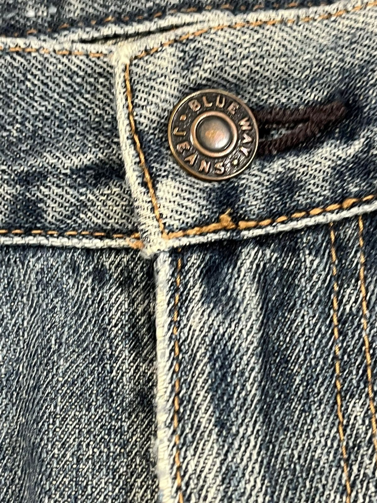 Blue Blue Japan × Vintage × Yasuyuki Ishii Vintage Blue Way Faded Distressed Denim Size US 29 - 3 Thumbnail