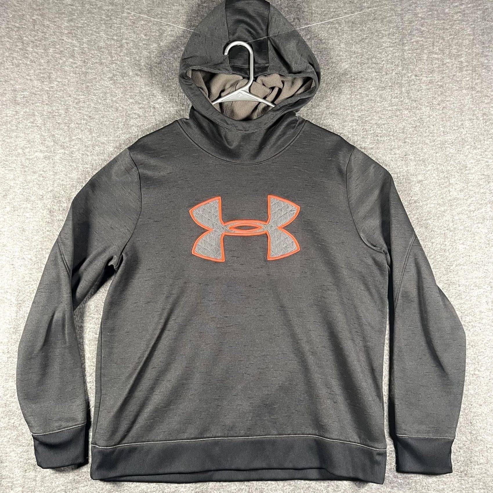 Under Armour Under Armour Hoodie Mens XL Gray ColdGear Loose Logo Pullover Sweatshirt Training Gym Running Blank? Size US XL / EU 56 / 4 - 2 Thumbnail