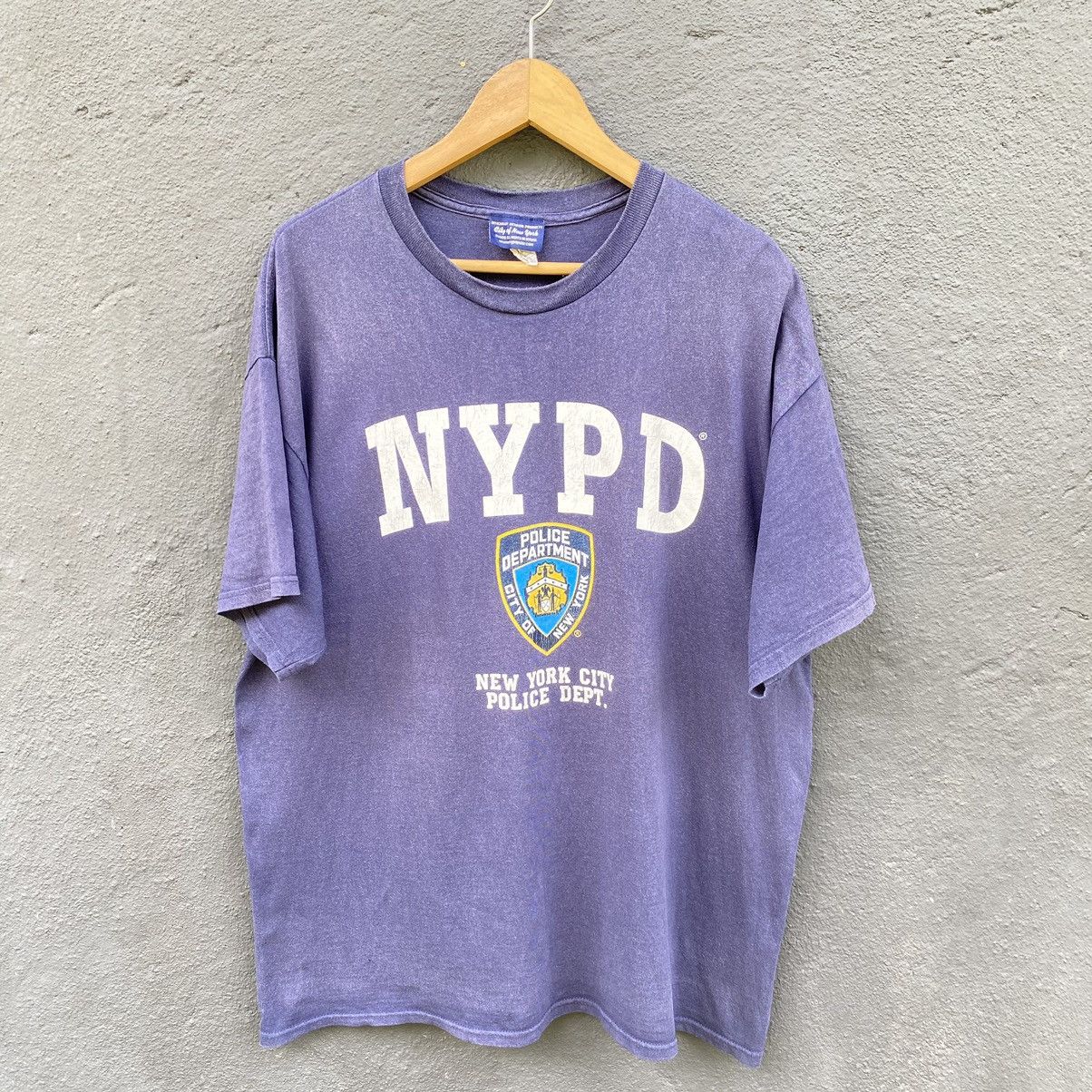 Vintage Thrashed Faded Vintage Y2K NYPD ERD GRUNGE GRAIL TEE Size US XL / EU 56 / 4 - 1 Thumbnail