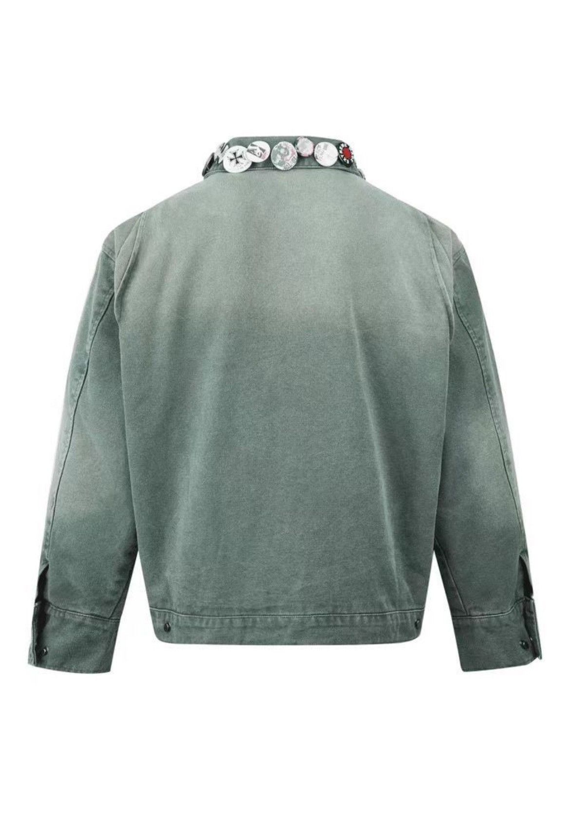 Japanese Brand Vintage street punk washed and distressed badge jacket Size US L / EU 52-54 / 3 - 2 Thumbnail