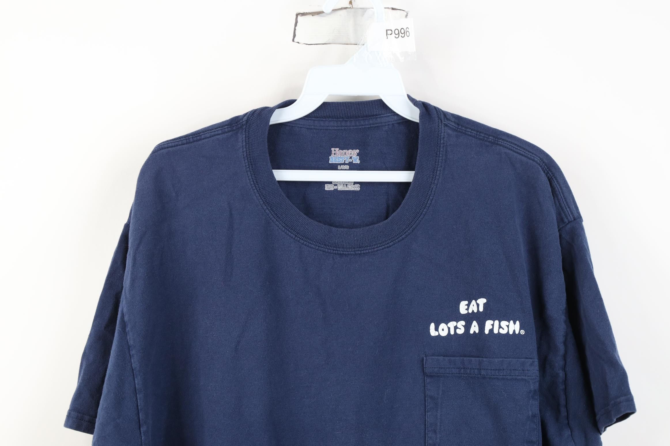 Vintage Y2K The Crab Cooker Newport Beach Eat Lots of Fish T-Shirt Size US L / EU 52-54 / 3 - 2 Thumbnail