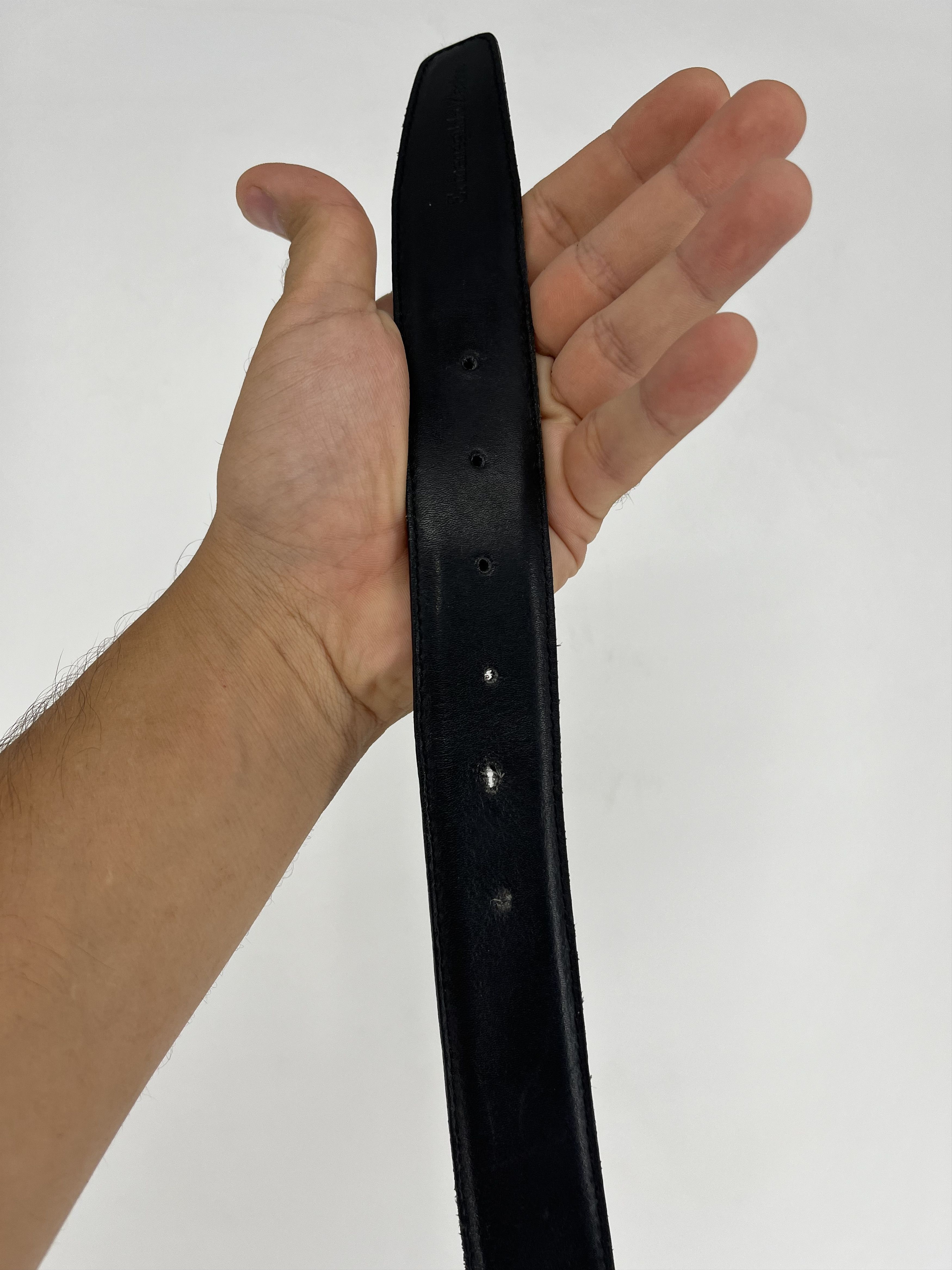 Designer × Ermenegildo Zegna Ermenegildo Zegna reversible Black / Brown Leather belt Size ONE SIZE - 10 Thumbnail