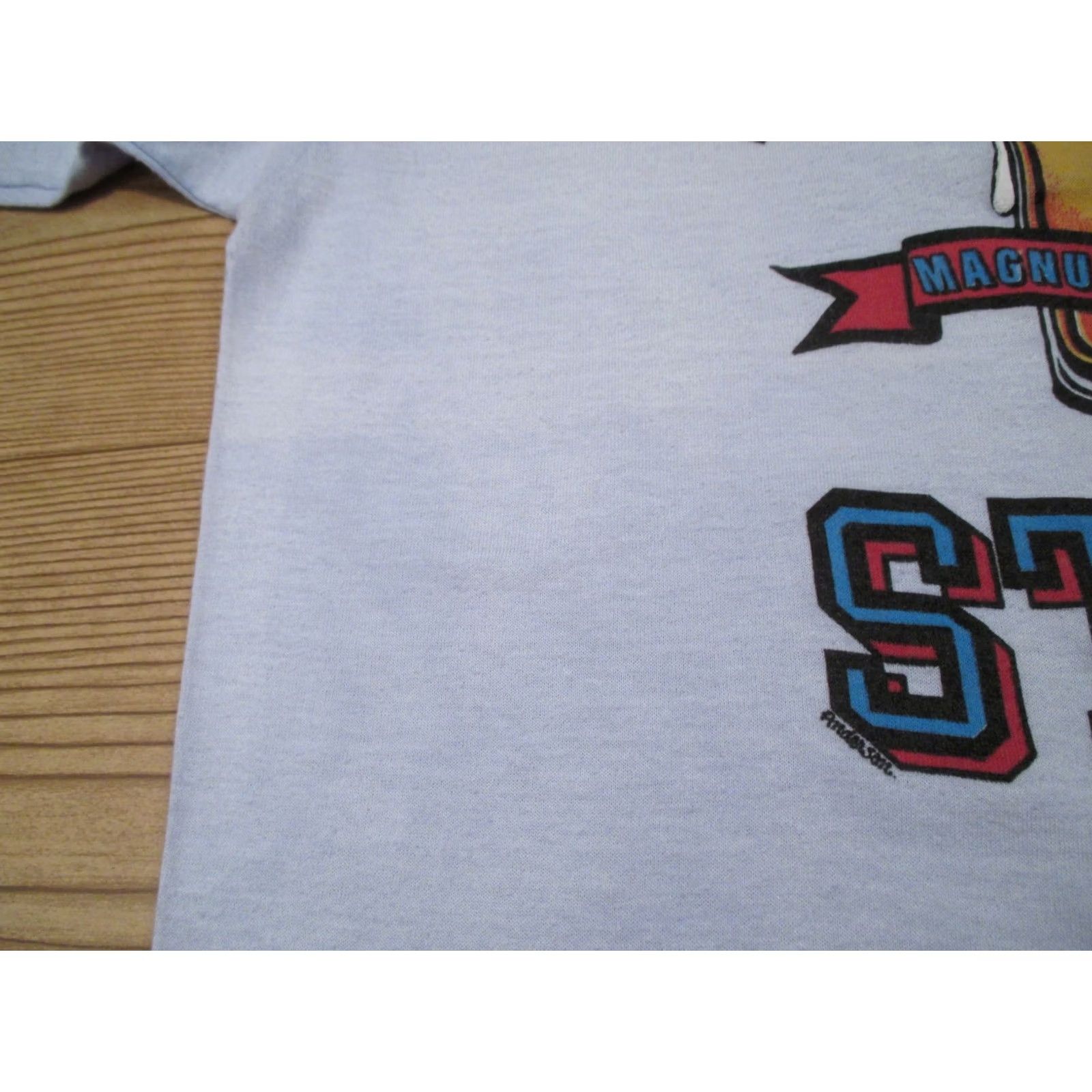 Vintage VINTAGE BREWSKI STATE MAGNA CUM ROWDY T-Shirt MEDIUM beer cartoon single stitch Mens 80s Size US M / EU 48-50 / 2 - 5 Thumbnail