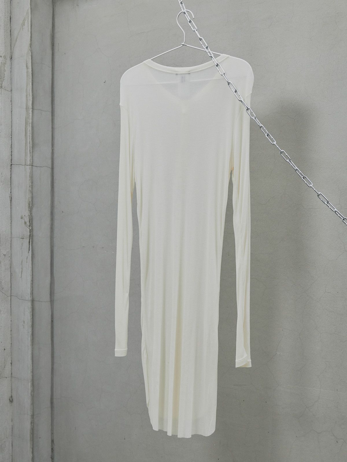 Ann Demeulemeester Ann Demeulemeester White Long Ribbed Henley Size M / US 6-8 / IT 42-44 - 5 Thumbnail