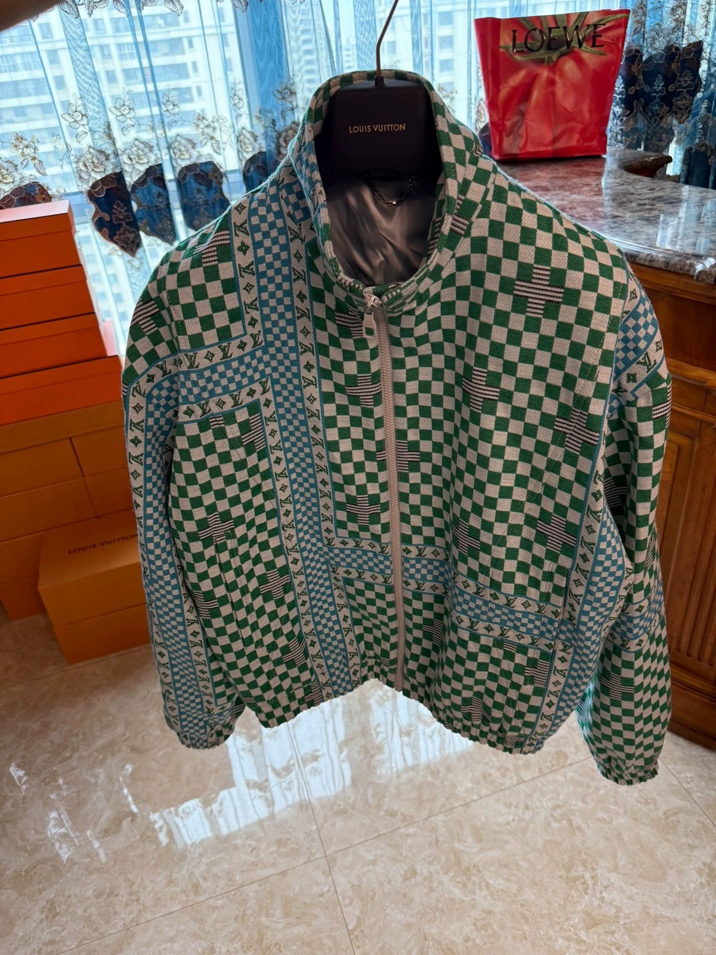 Louis Vuitton LV Monogram Full Logo Wool Youthful Short Jacket Subtle Size US M / EU 48-50 / 2 - 1 Thumbnail