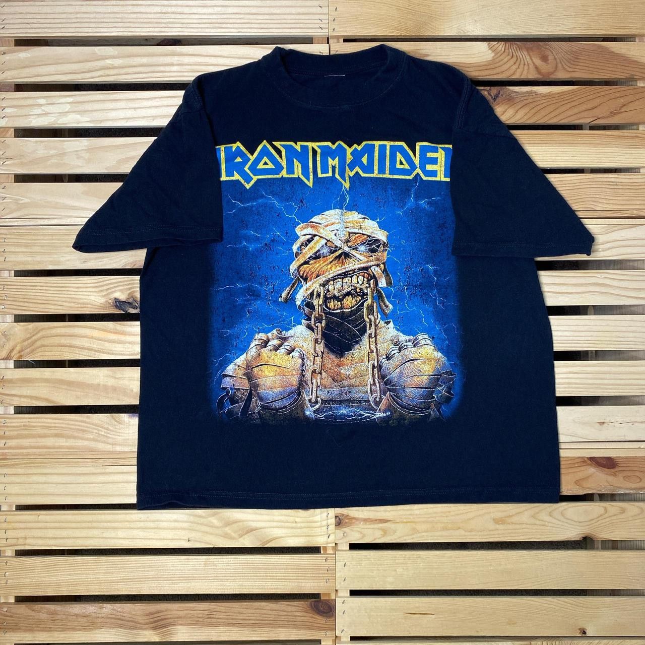 Iron Maiden Black Boxy Band Tee Size Large