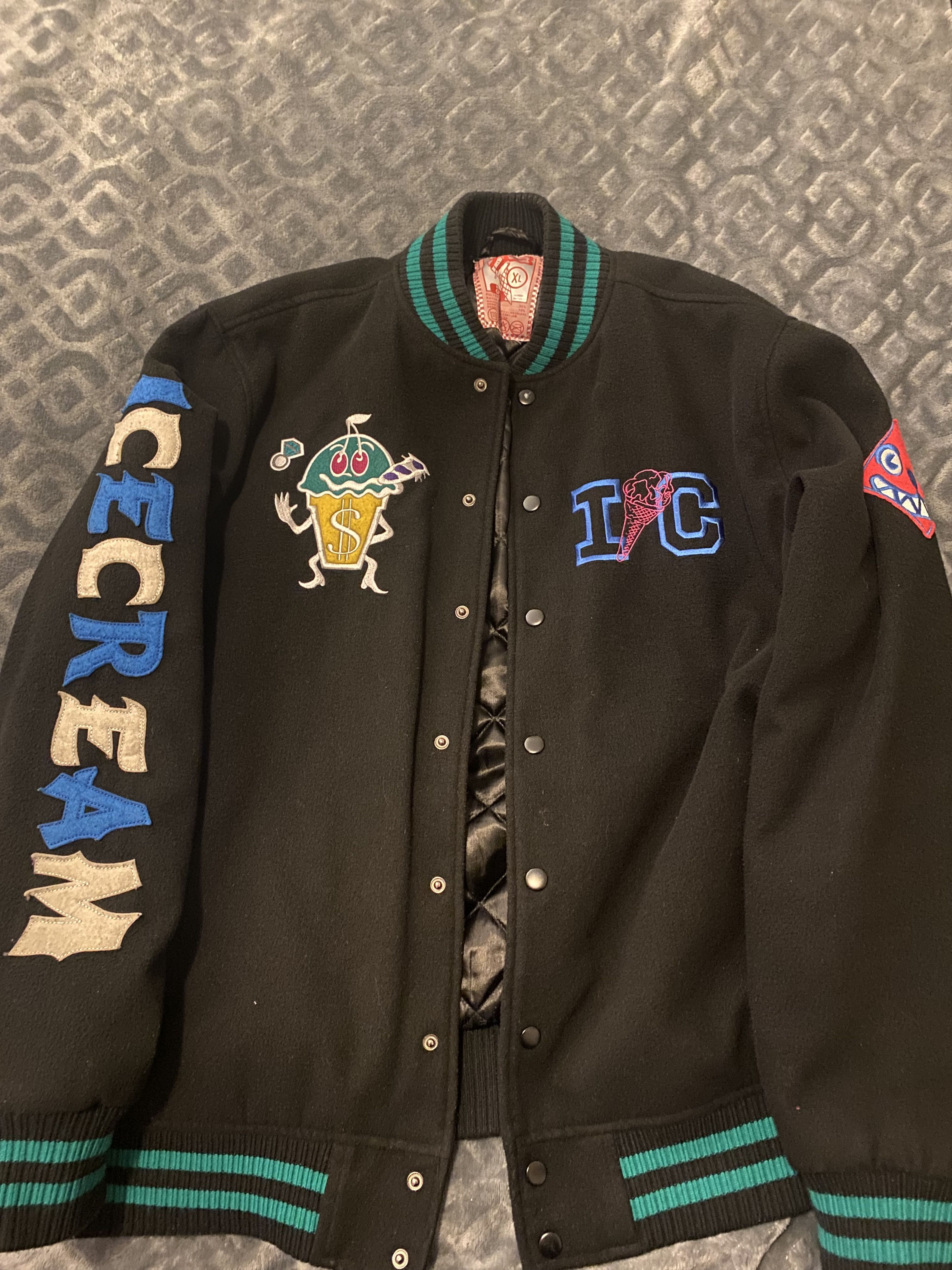 Icecream ICECREAM Men's Black and Blue Jacket Size US XL / EU 56 / 4 - 4 Thumbnail
