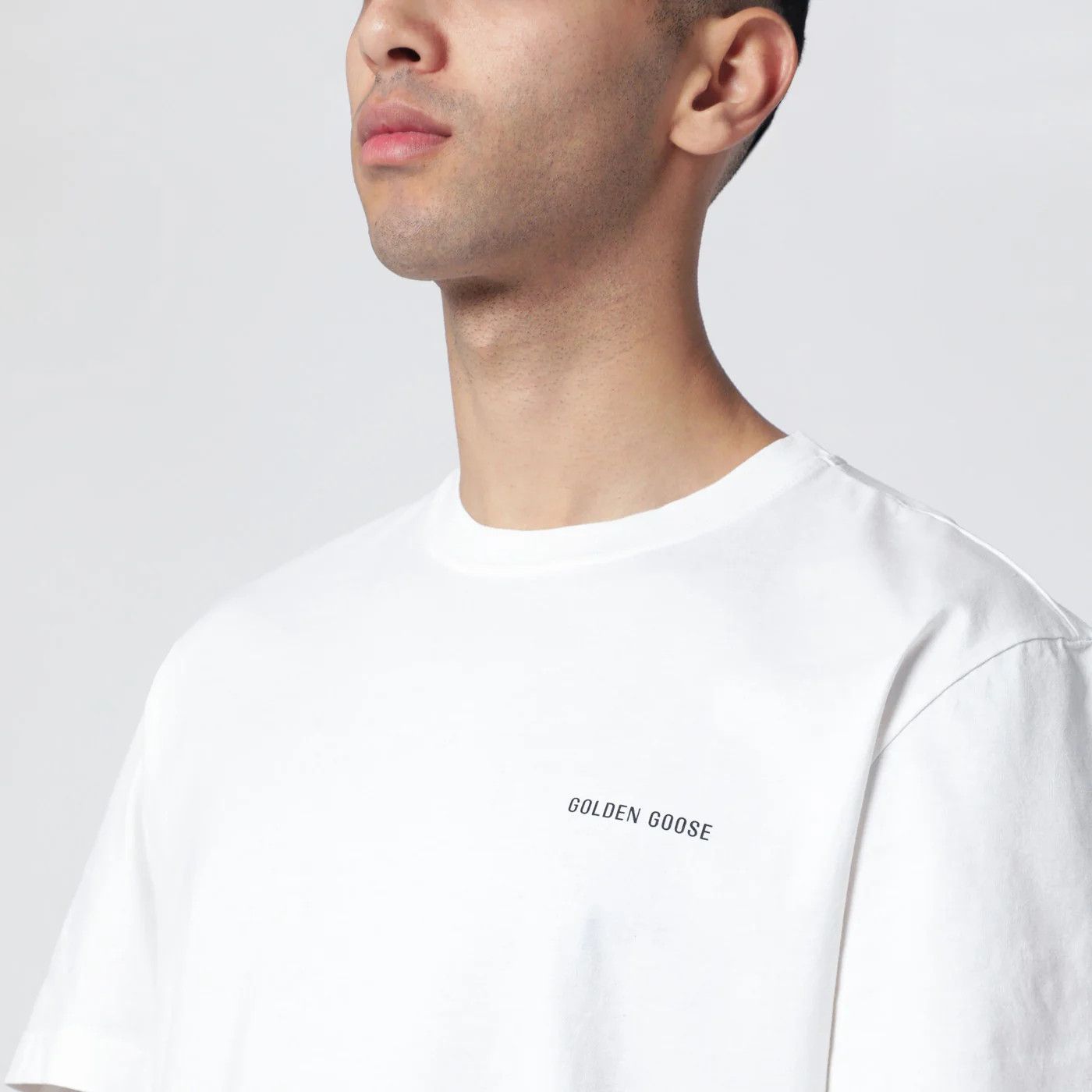 Golden Goose o1d2blof0426 Cotton Short Sleeve T-Shirt in White Size US S / EU 44-46 / 1 - 4 Thumbnail