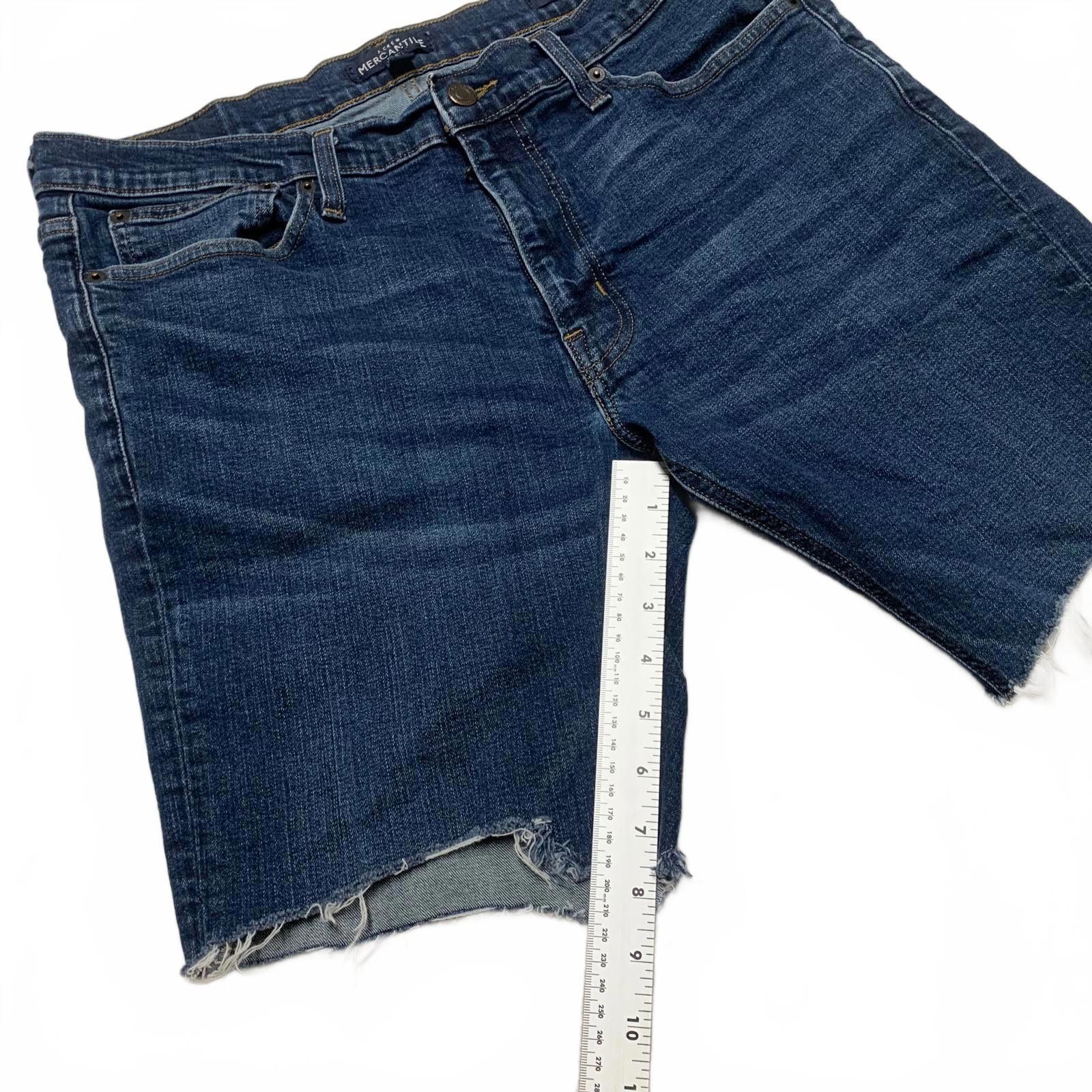 J.Crew J.Crew Mercantile 34x32 Dark Blue Denim Cutoff Shorts Size US 34 / EU 50 - 7 Thumbnail