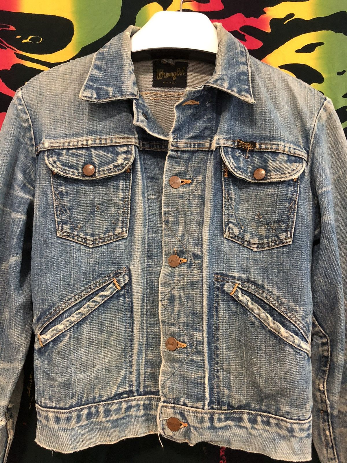 Vintage × Wrangler True vintage 70’s wrangler selvedge distressed denim Size US S / EU 44-46 / 1 - 5 Thumbnail