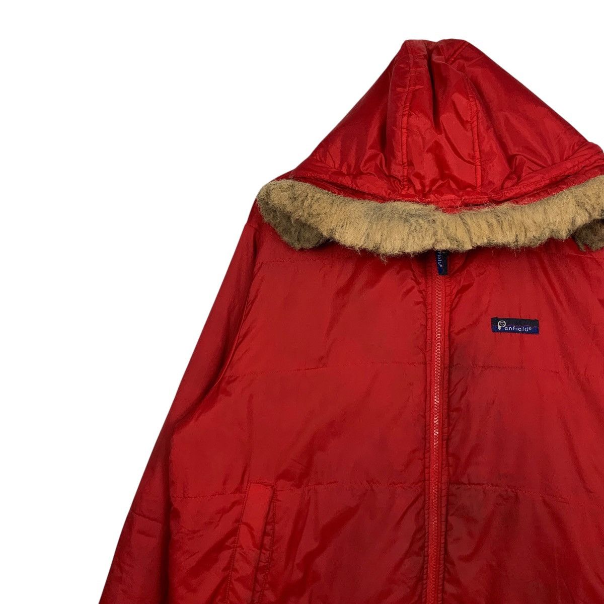 Penfield PENFIELD Red Nylon Faux Fur Hooded Jacket #2781-C125 Size US L / EU 52-54 / 3 - 3 Thumbnail
