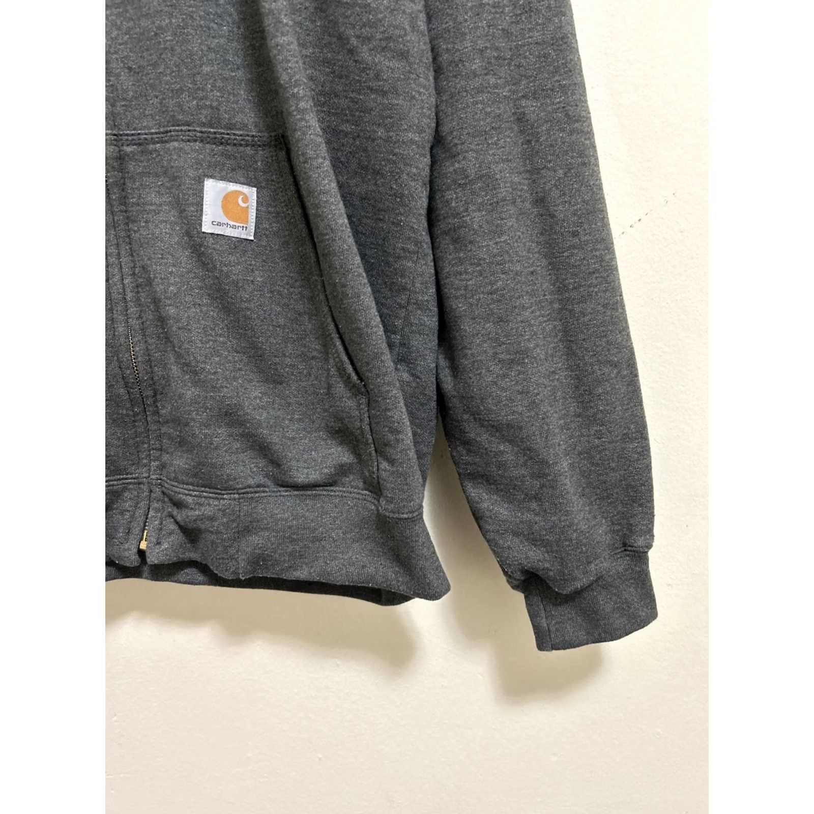 Carhartt Carhartt Hoodie Mens L Gray Original Fit Full Zip Sweatshirt K122 026 Size US L / EU 52-54 / 3 - 4 Thumbnail