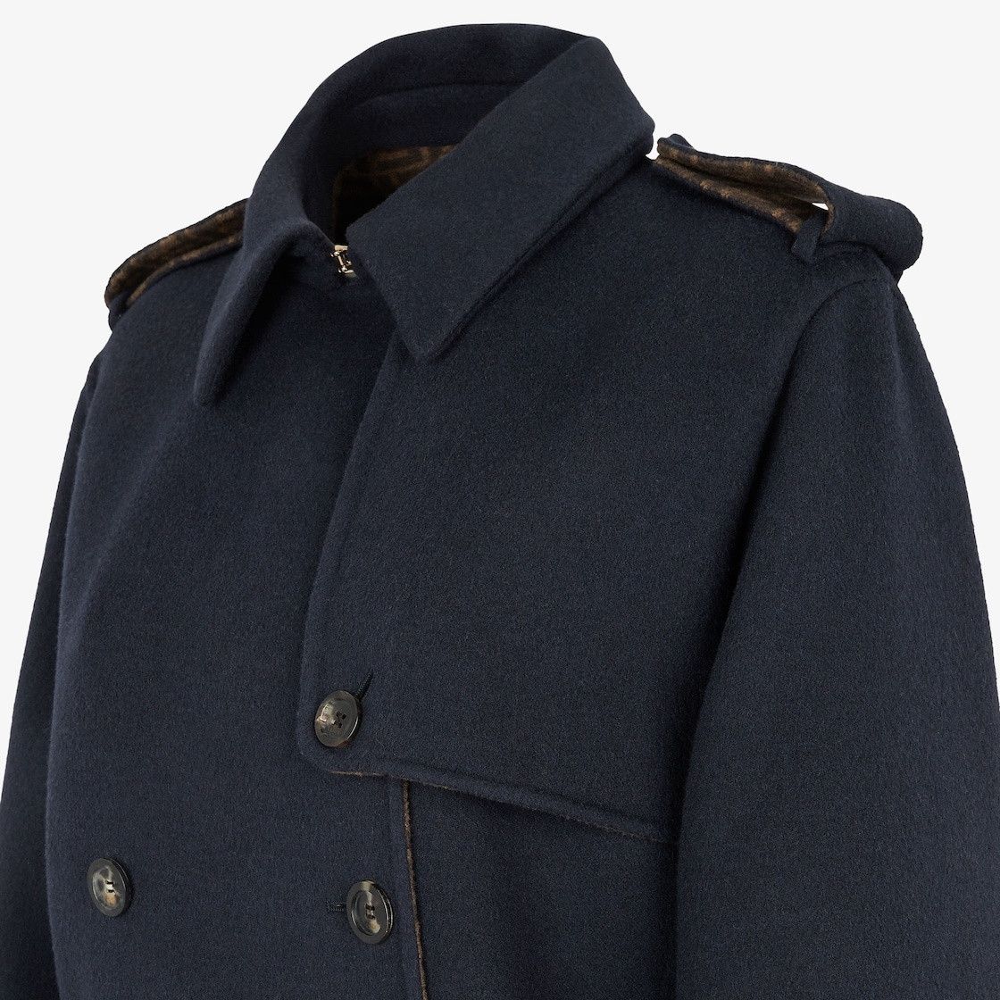 Fendi o1w1db10425 Coat in Navy Size M / US 6-8 / IT 42-44 - 3 Thumbnail