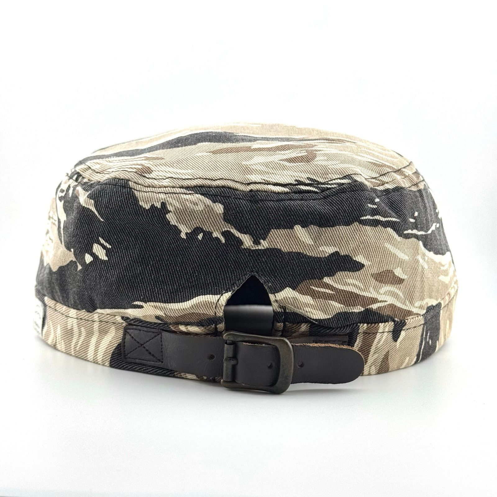 Japanese Brand nudeBones Tiger Stripe Hat Military Camo Cadet Cap Size ONE SIZE - 4 Thumbnail