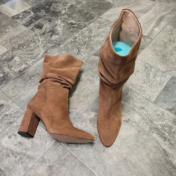 Banana Republic Banana Republic Suede Leather Brown Mid Calf Slouch Slouchy Size US 10 / IT 40 - 2 Thumbnail
