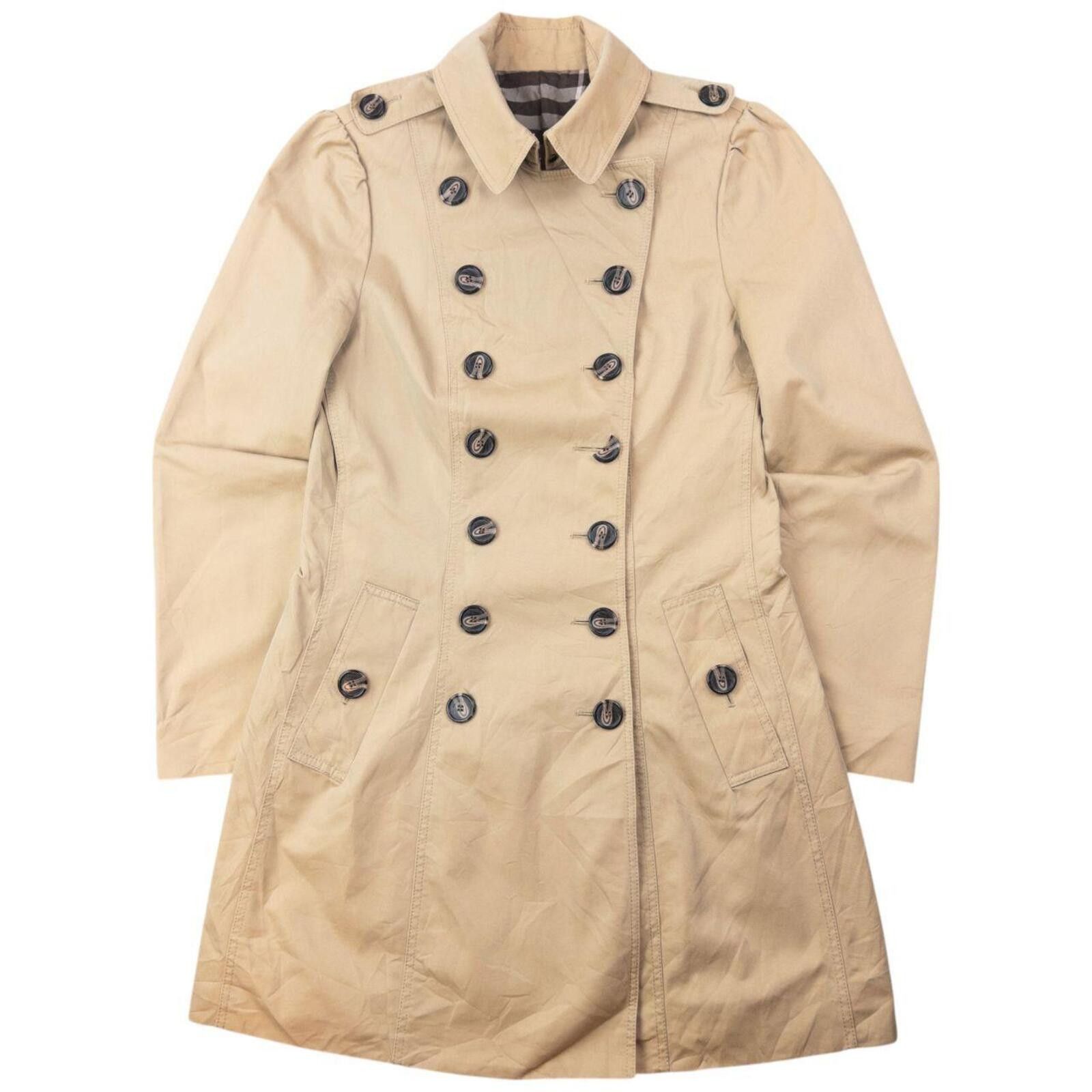 Burberry Vintage 2000s Burberry Blue Label Lined Trench Jacket Size M Size M / US 6-8 / IT 42-44 - 1 Thumbnail
