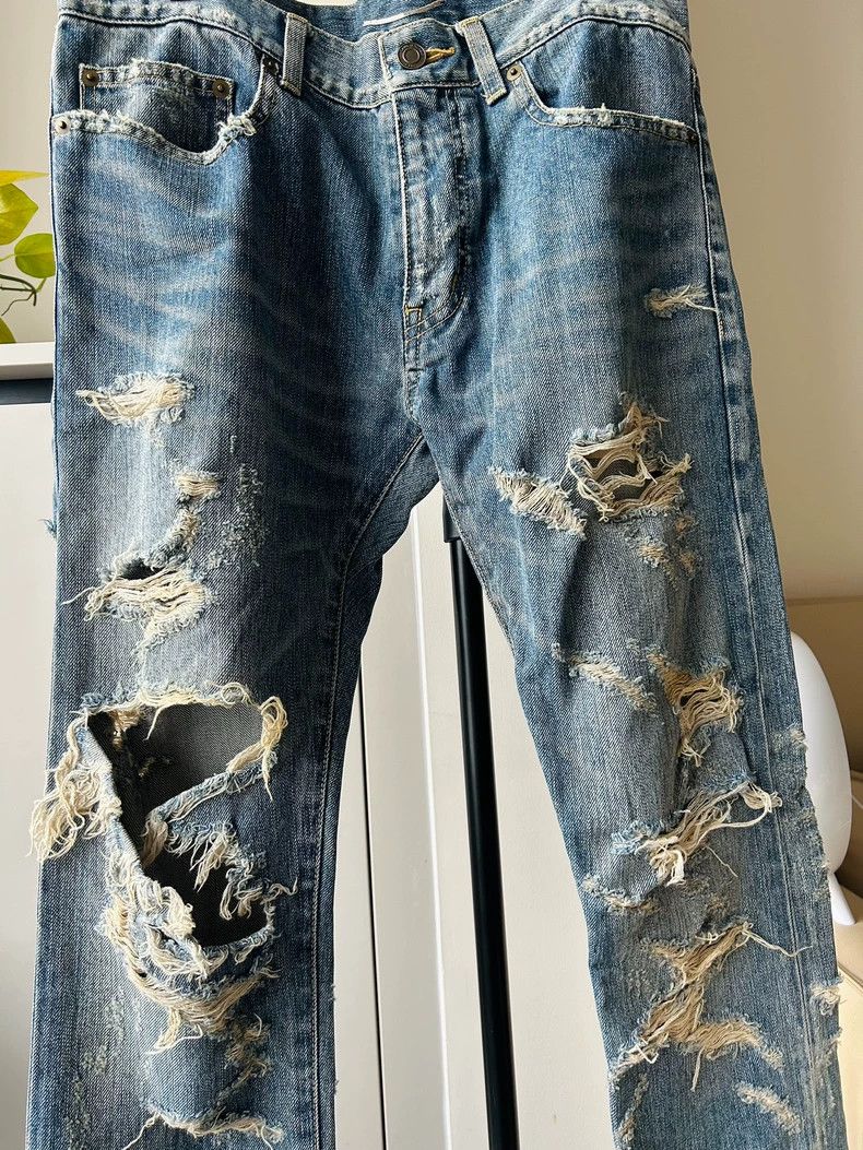 Yves Saint Laurent Saint Laruent 13fw First Year Show Style D02 Washed Erosive Size US 31 - 2 Thumbnail