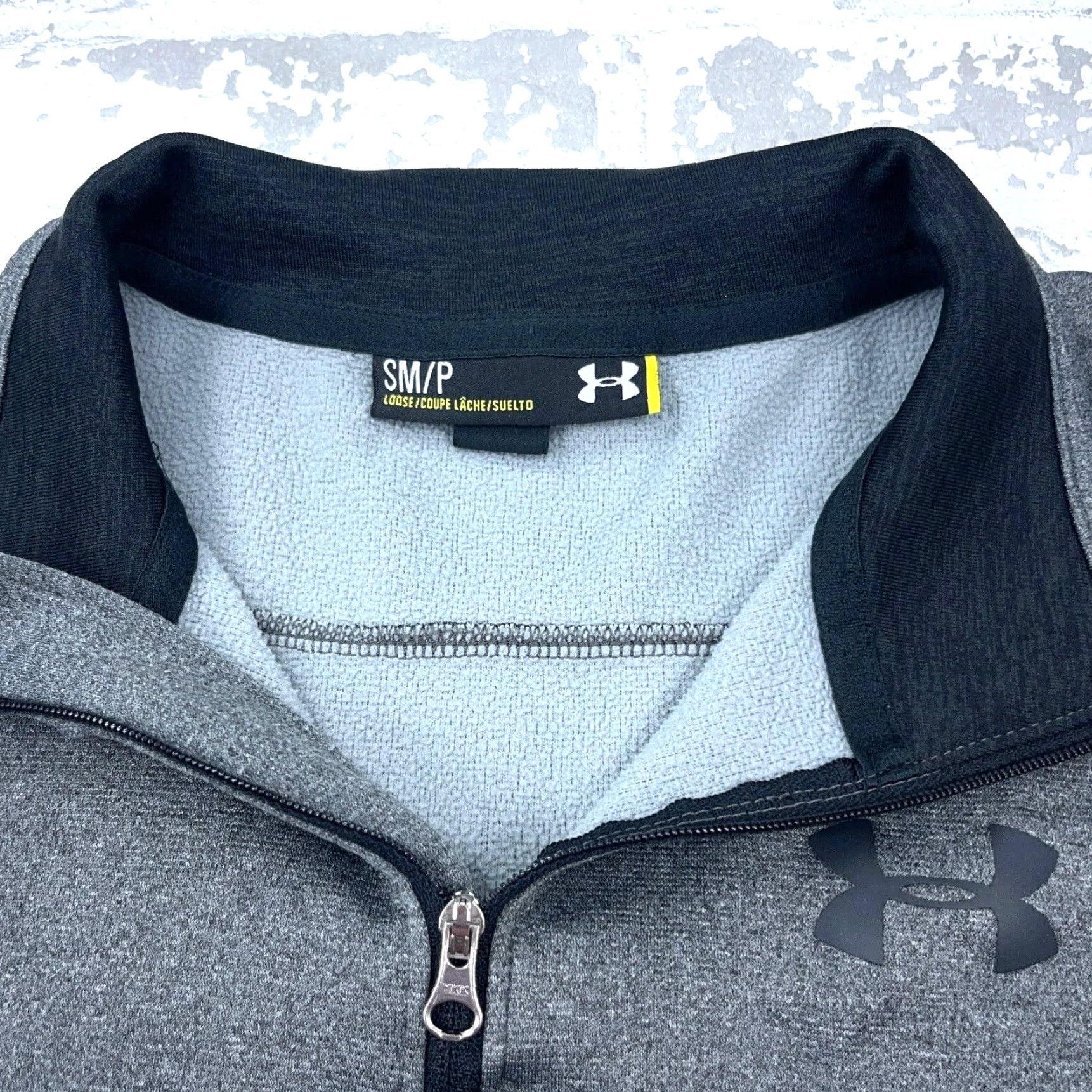 Under Armour Under Armour Sweatshirt Men Small Gray Black Pullover 1/4 Zip Mock Neck Long Sleeve Regular Fit Sports Classic Golf Size US S / EU 44-46 / 1 - 3 Thumbnail