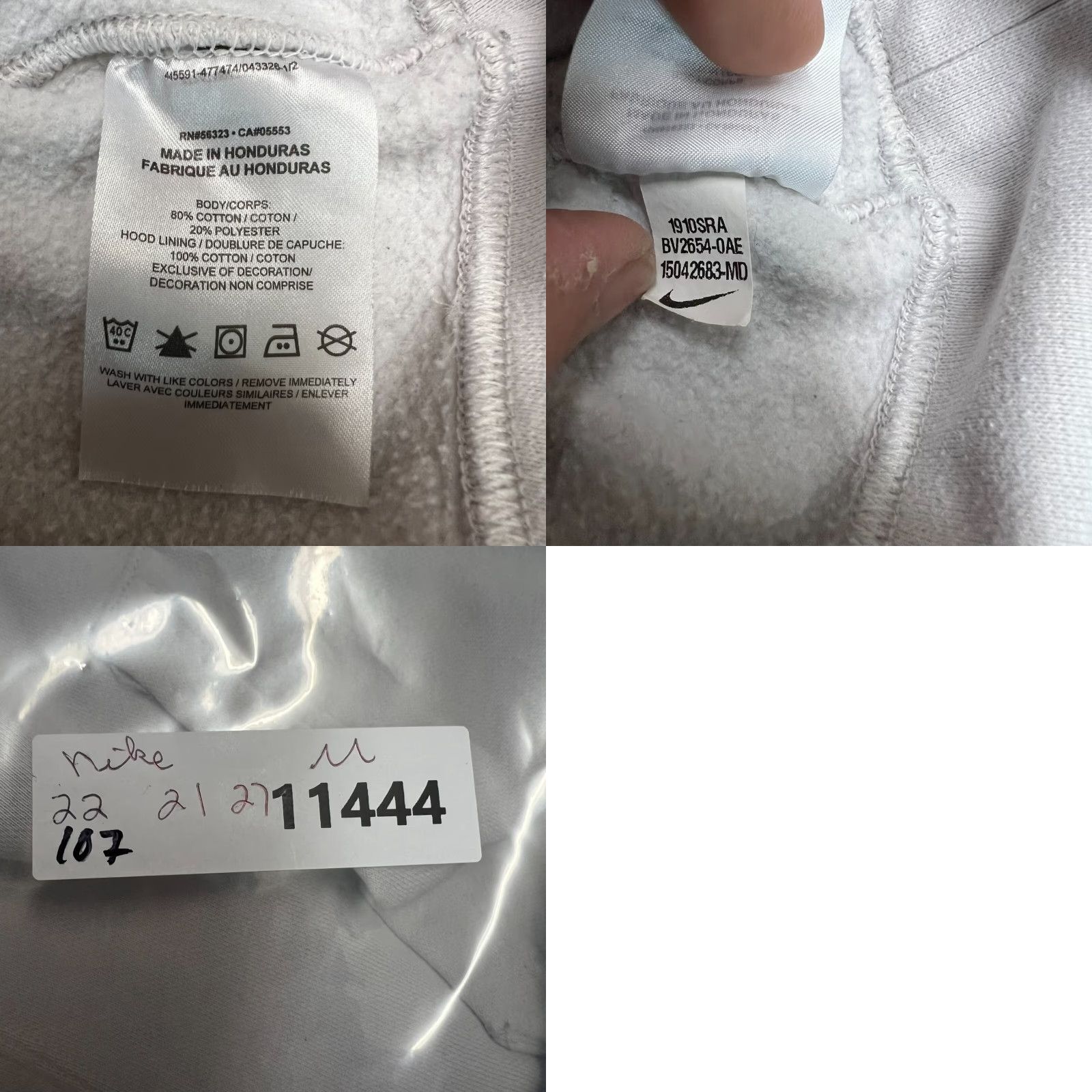 Nike VINTAGE Nike Hooded Sweatshirt Mens M Gray Pullover Hooded Sweatshirt Nike Mens Sweatshirt Gray Vintage Size M Size US M / EU 48-50 / 2 - 8 Thumbnail