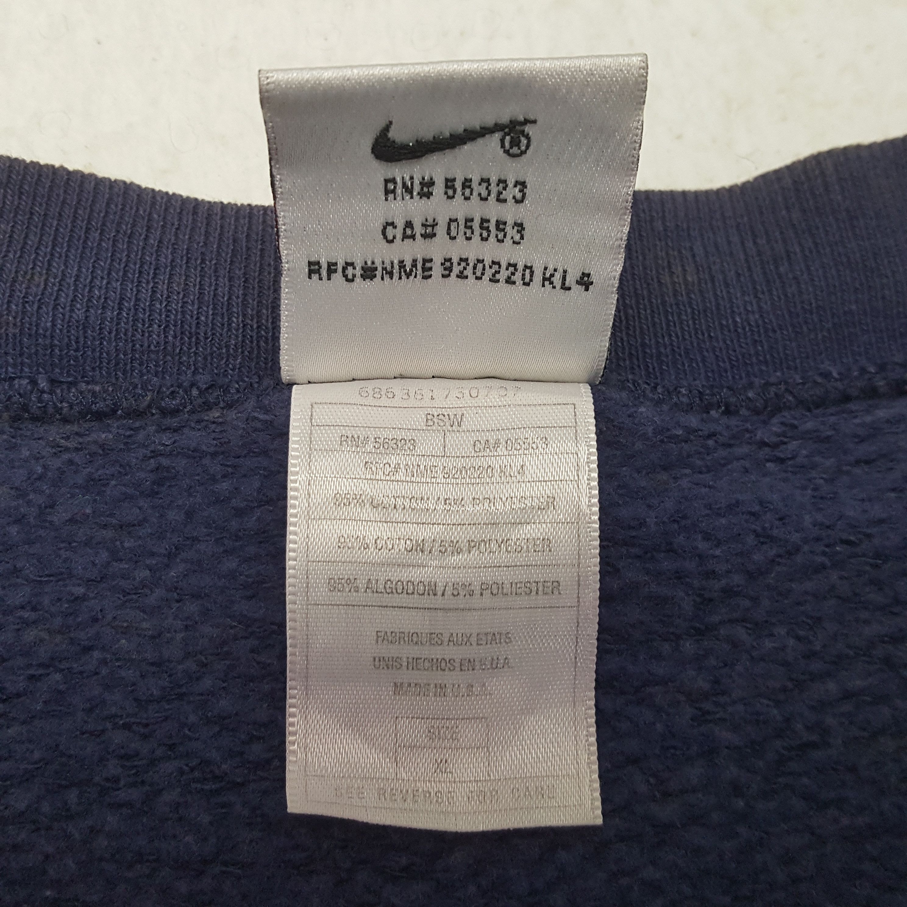 Nike × Vintage Vintage NIKE Swoosh Design Sportswear Sweatshirt C291N15 Size US XXL / EU 58 / 5 - 6 Thumbnail
