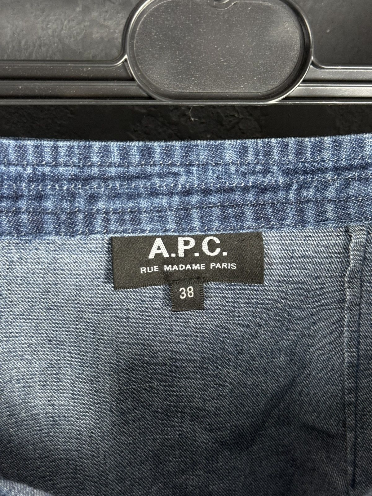 A.P.C. A.P.C. Rue Madame Paris Women’s Denim Jeans Skirt Button Up Size 38" / US 16 / IT 52 - 5 Thumbnail