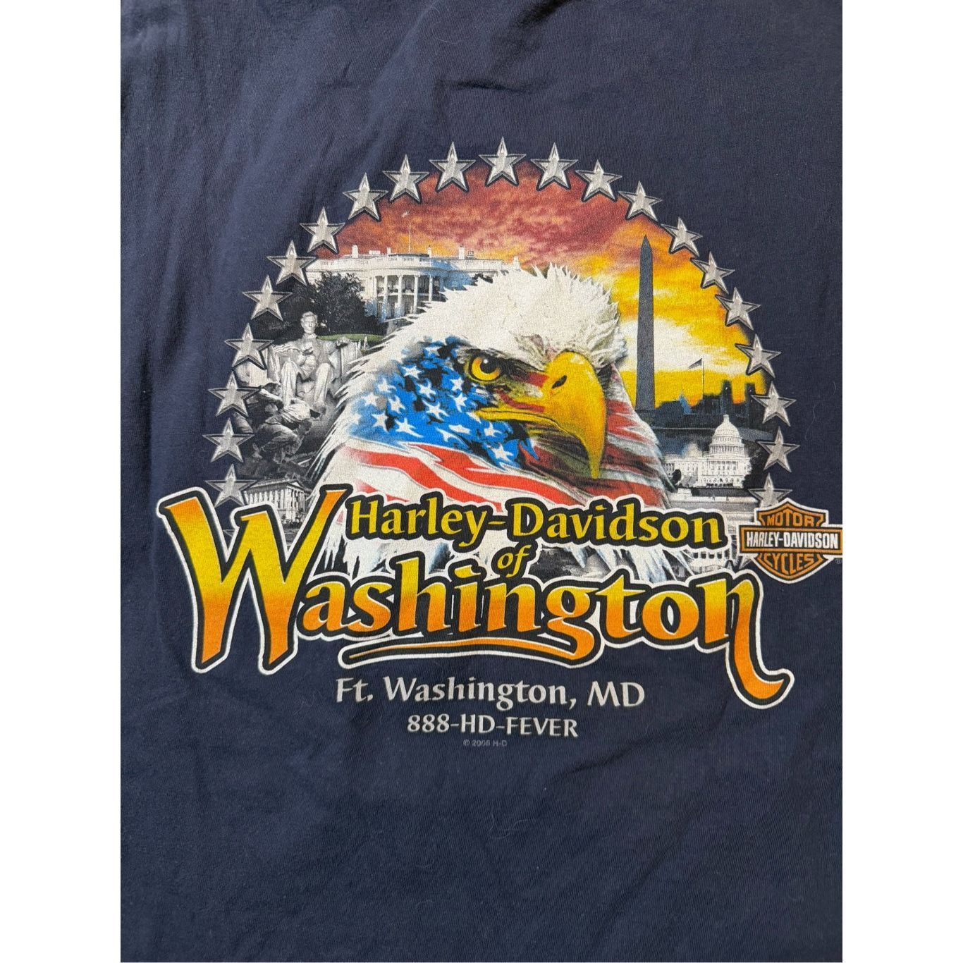 Harley Davidson Size XXL - vintage Y2K Harley Davidson Washington DC tshirt Size US XXL / EU 58 / 5 - 5 Thumbnail