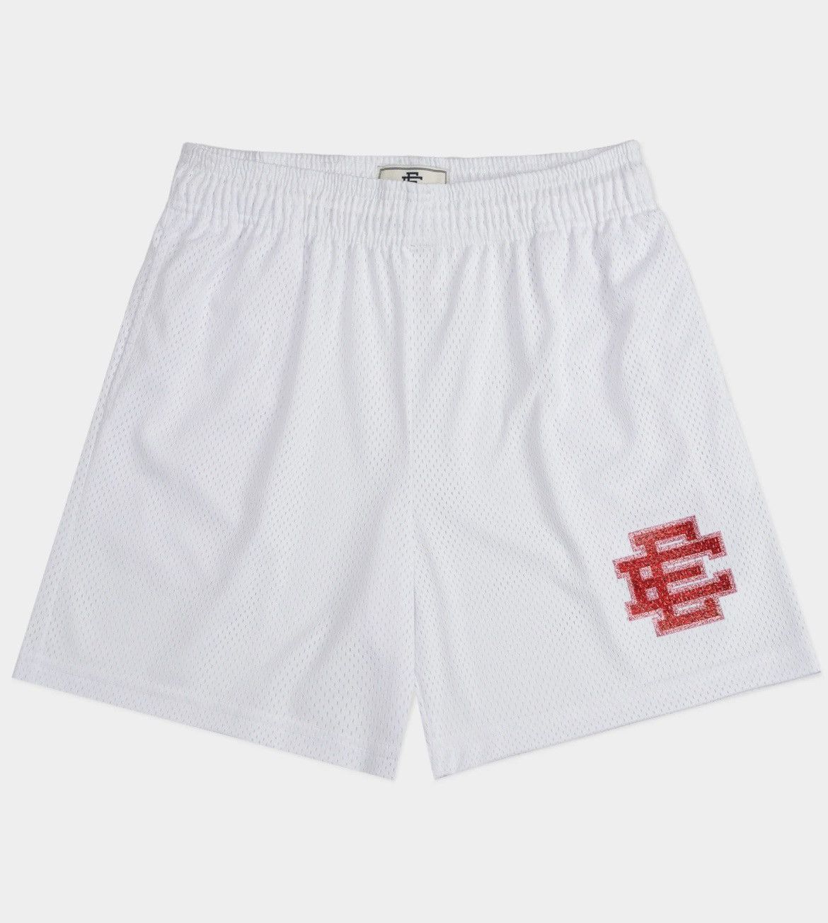 Eric Emanuel Eric Emanuel white w red glitter EE Valentines shorts medium Size US 30 / EU 46 - 1 Thumbnail