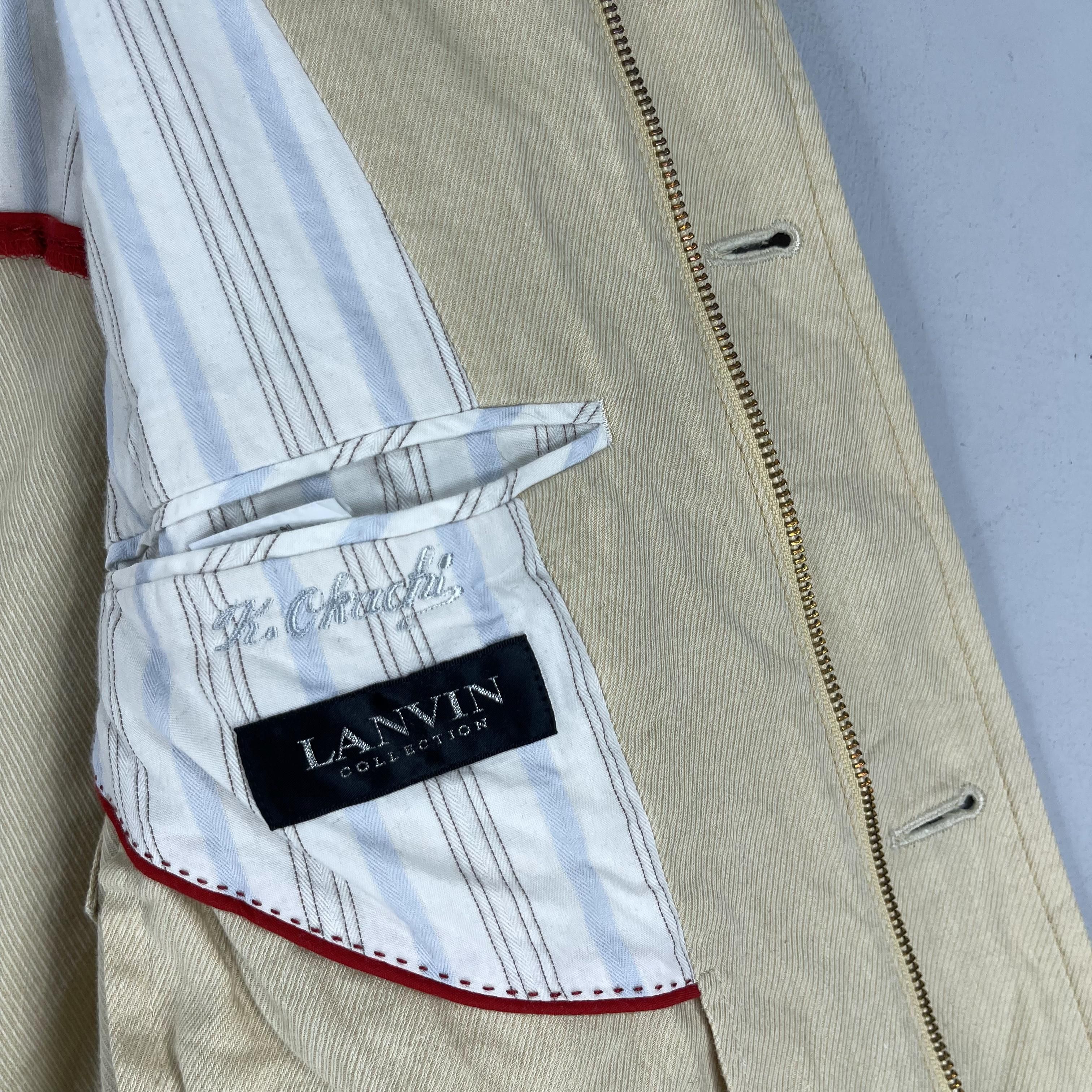 Lanvin Vintage LANVIN Four Pocket Blazer Style Rayon Jacket Size M / US 6-8 / IT 42-44 - 6 Thumbnail