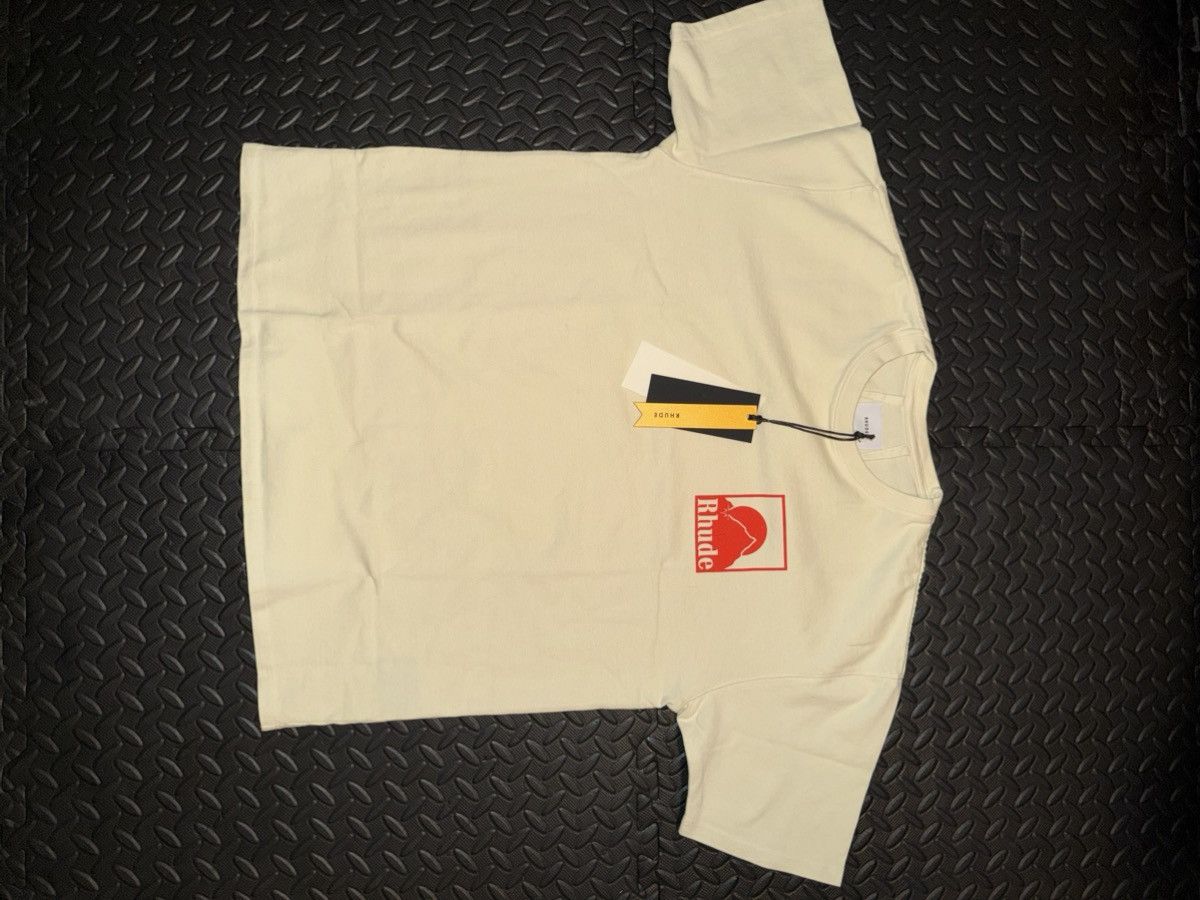 Rhude Rhude Mountain Logo Tee Cream Red Size S Size US S / EU 44-46 / 1 - 1 Thumbnail