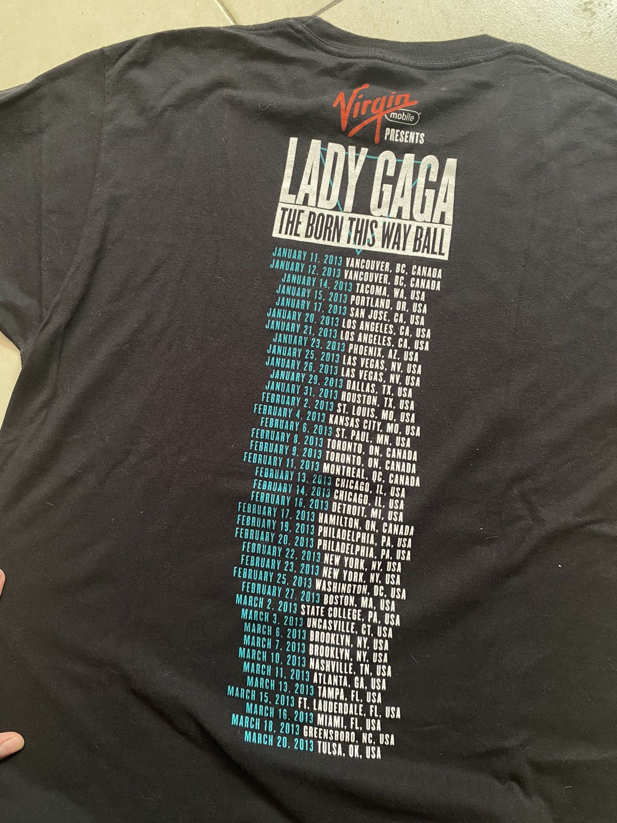 Band Tees Lady Gaga the born this way ball tour 2013 shirt Size US L / EU 52-54 / 3 - 3 Thumbnail