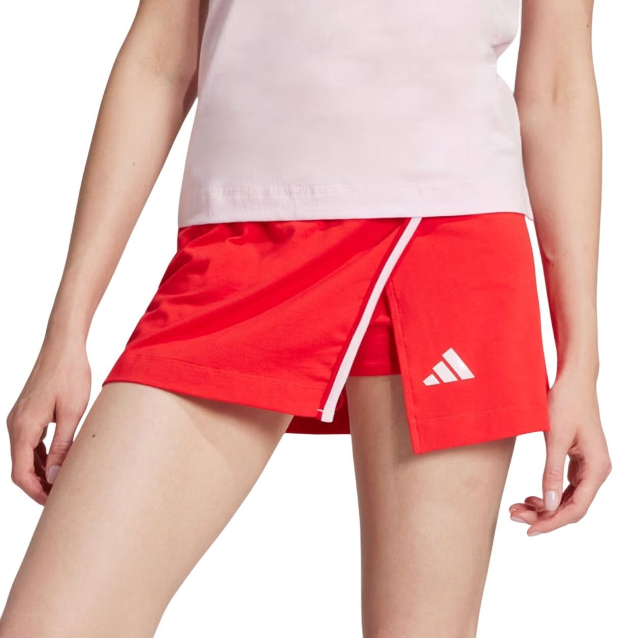 Adidas Adidas Essentials Color-Pop Cotton Skort in Pure Ruby, 2XL Size 42" / US 20 - 2 Thumbnail