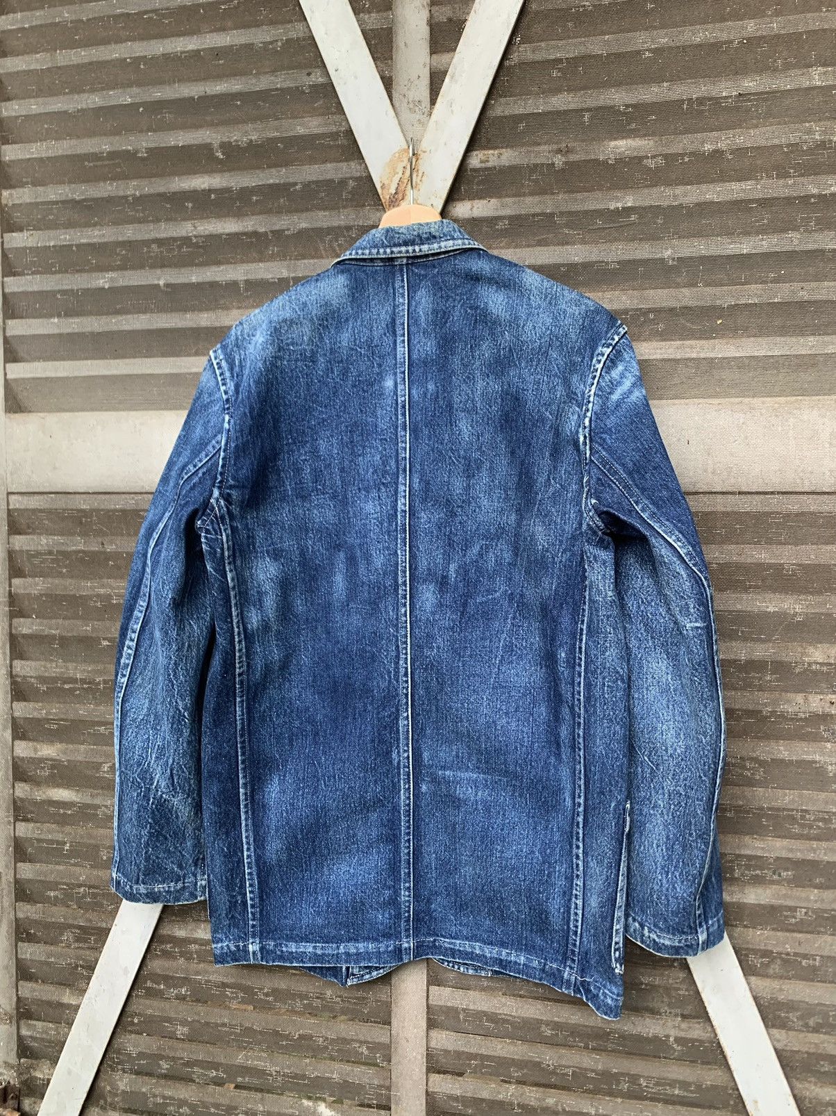 Yohji Yamamoto 👹VINTAGE YOHJI YAMAMOTO DENIM BLAZER JACKET Size US M / EU 48-50 / 2 - 8 Thumbnail