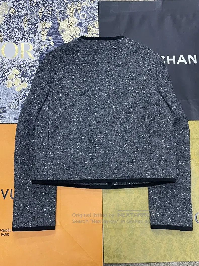 Dior Dior 25 Autumn and Winter New Gray Pearl Button Jacket Size XS / US 0-2 / IT 36-38 - 3 Thumbnail