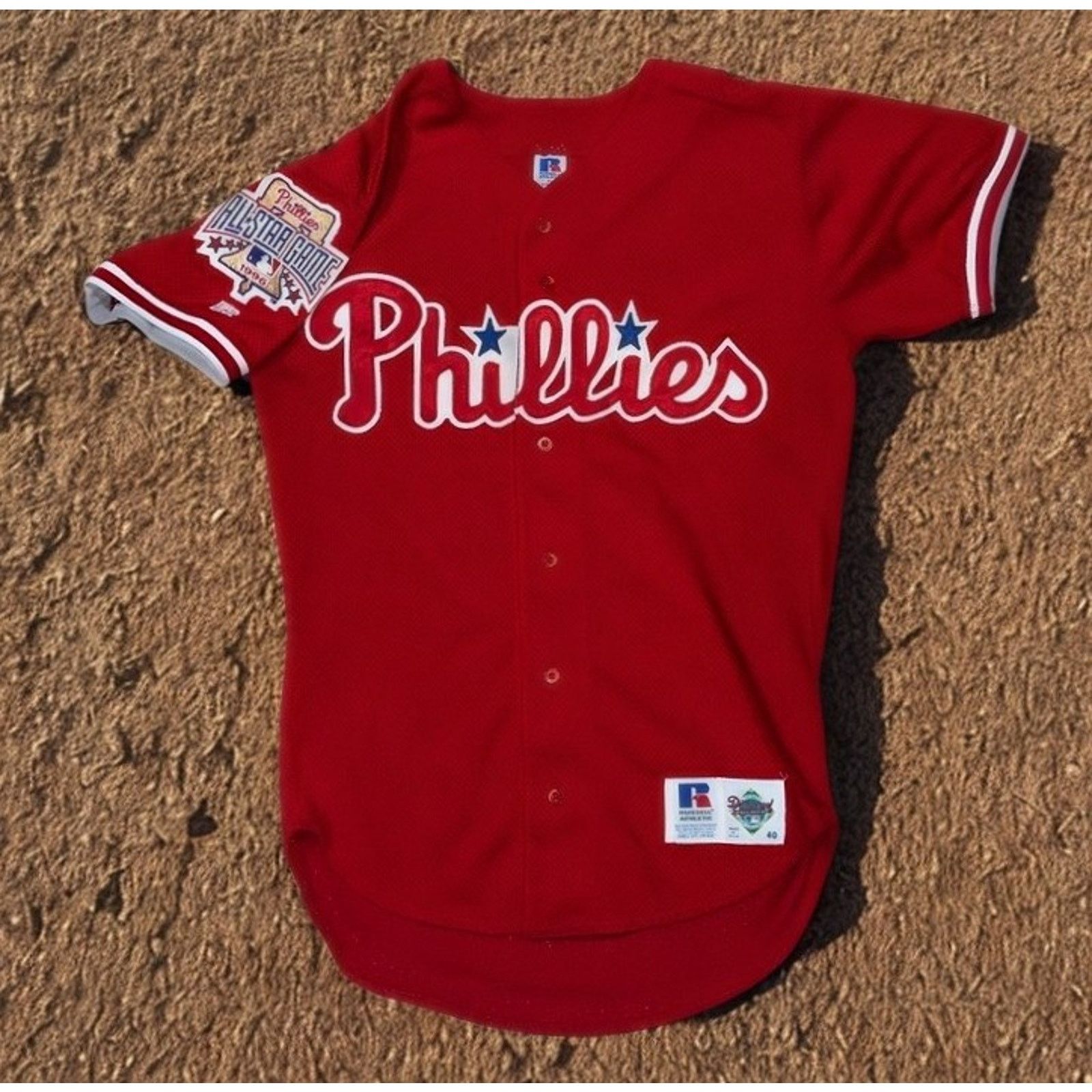 Russell Athletic Philadelphia Phillies 96 All Star BP Jersey Russell Sz 40 M Size US M / EU 48-50 / 2 - 2 Thumbnail