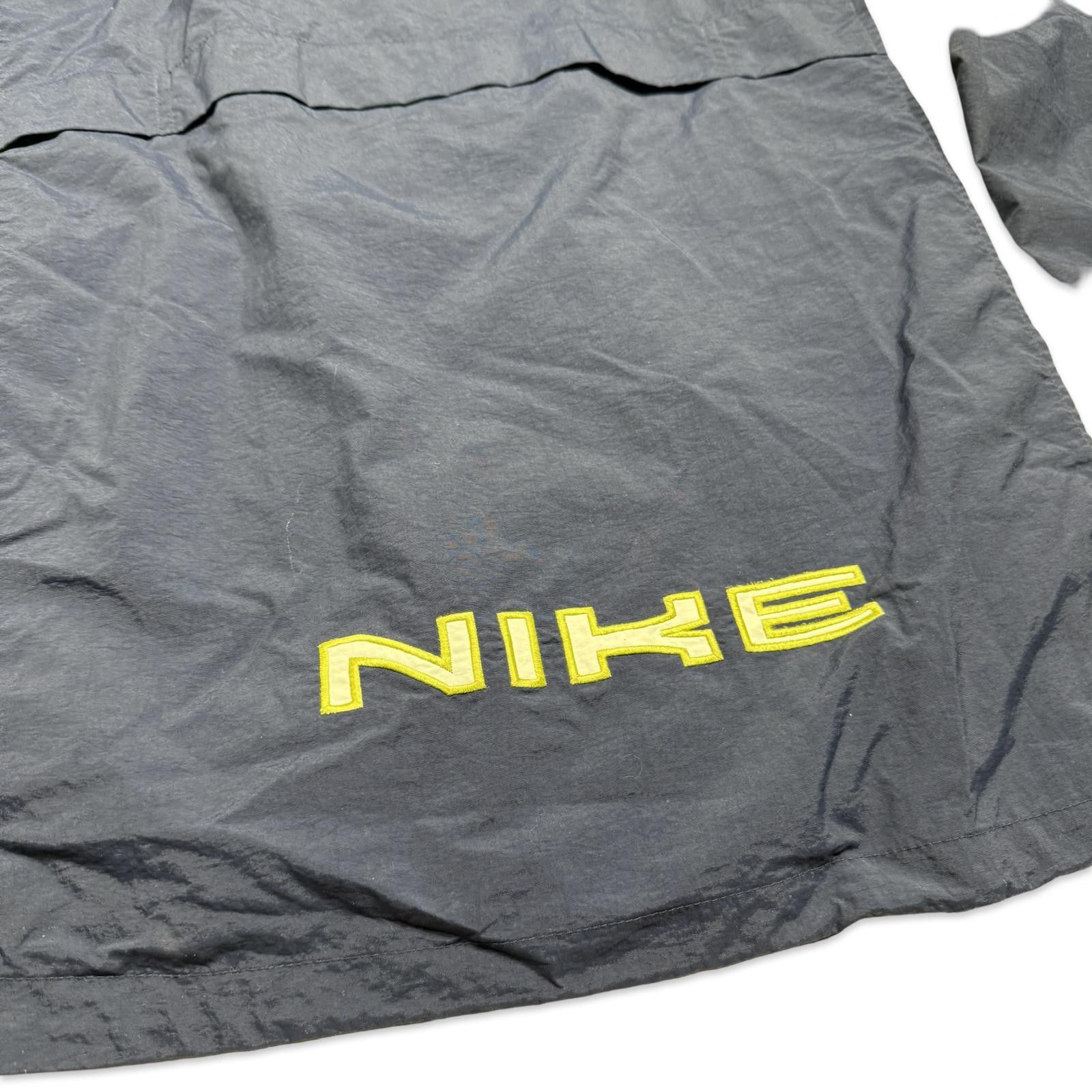 Nike Nike Men's Y2K Navy and Lime Green Windbreaker Jacket Size US L / EU 52-54 / 3 - 5 Thumbnail